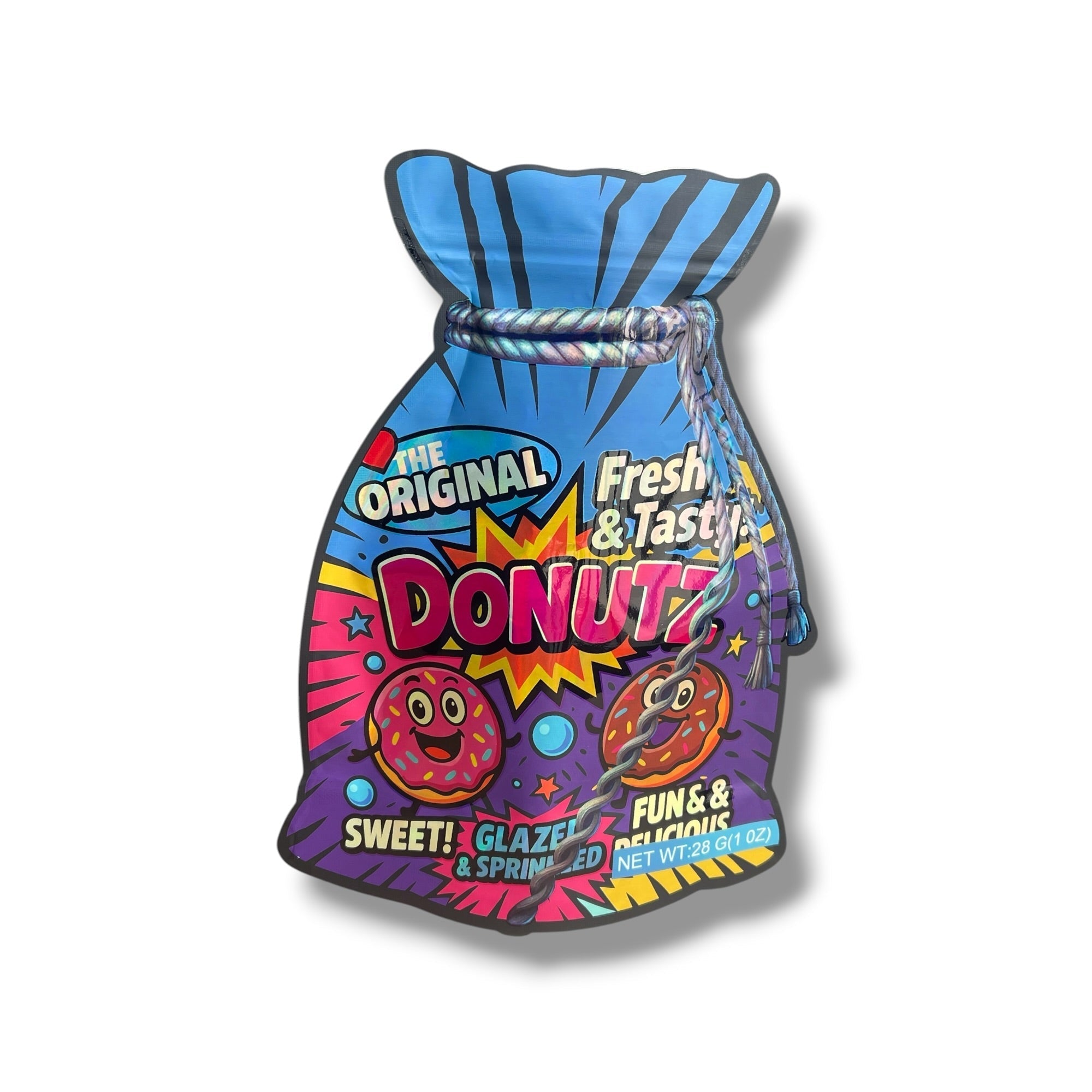 Donuts 1 OZ 28G empty Mylar bag 1 ounce (50 Count)