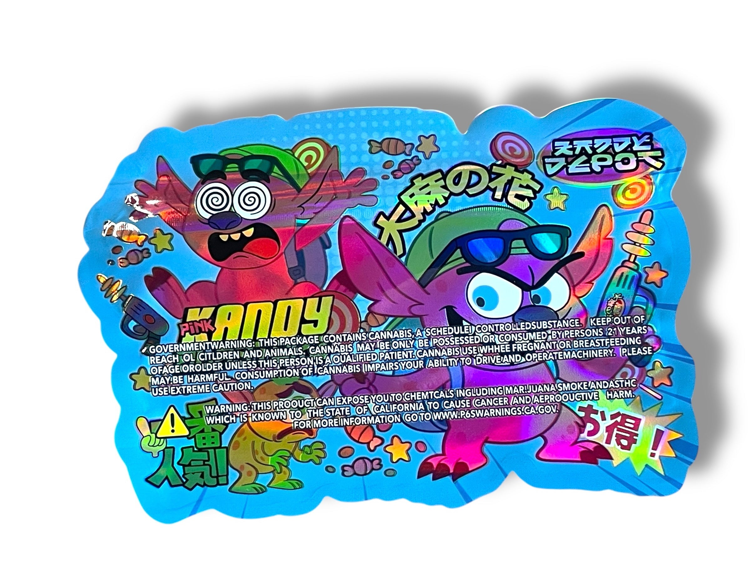 Kandy Blasters Mylar Bag 3.5g shape bags Kandy Depot