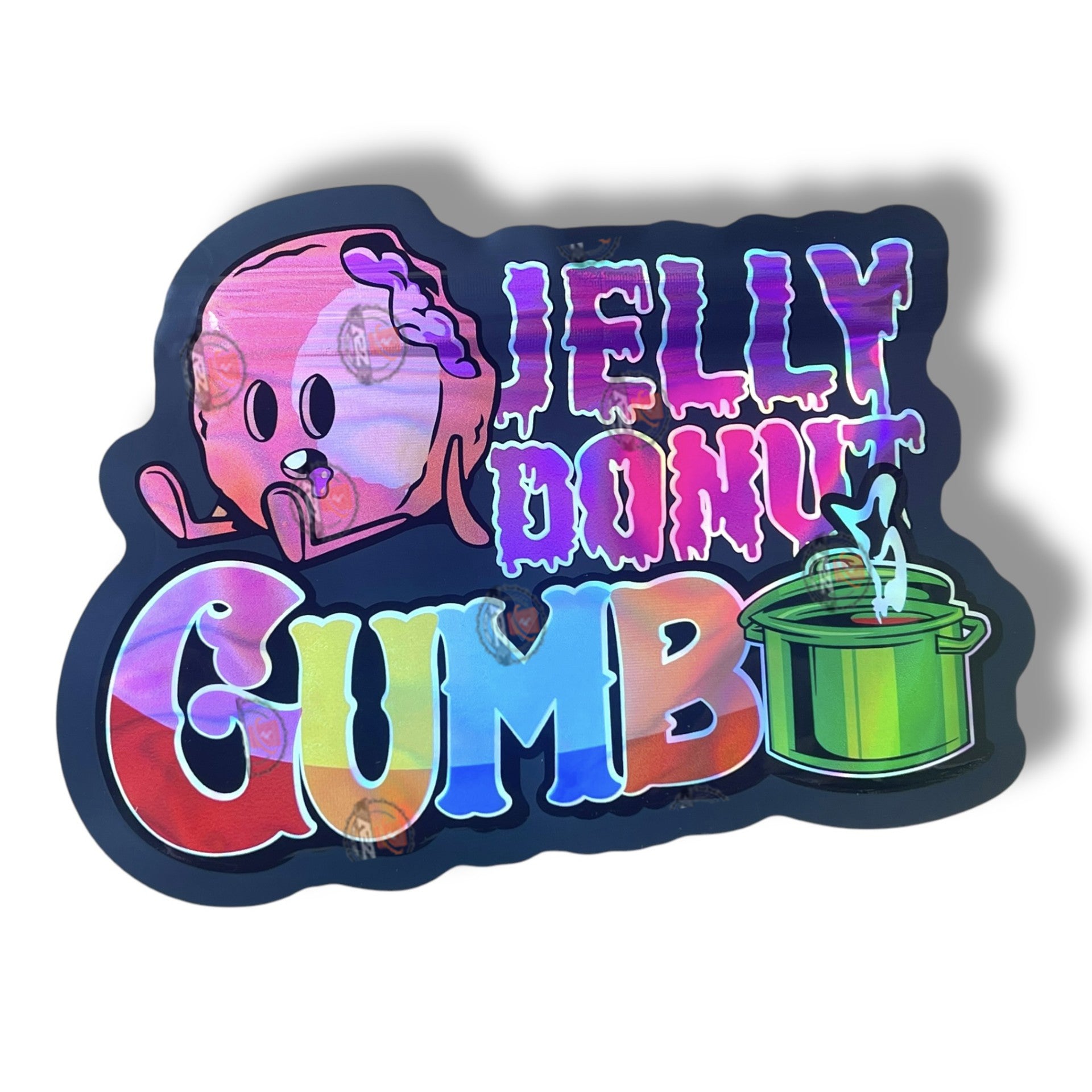 Jelly Donut Gumbo Mylar Bag 3.5g shape bag Fly trap