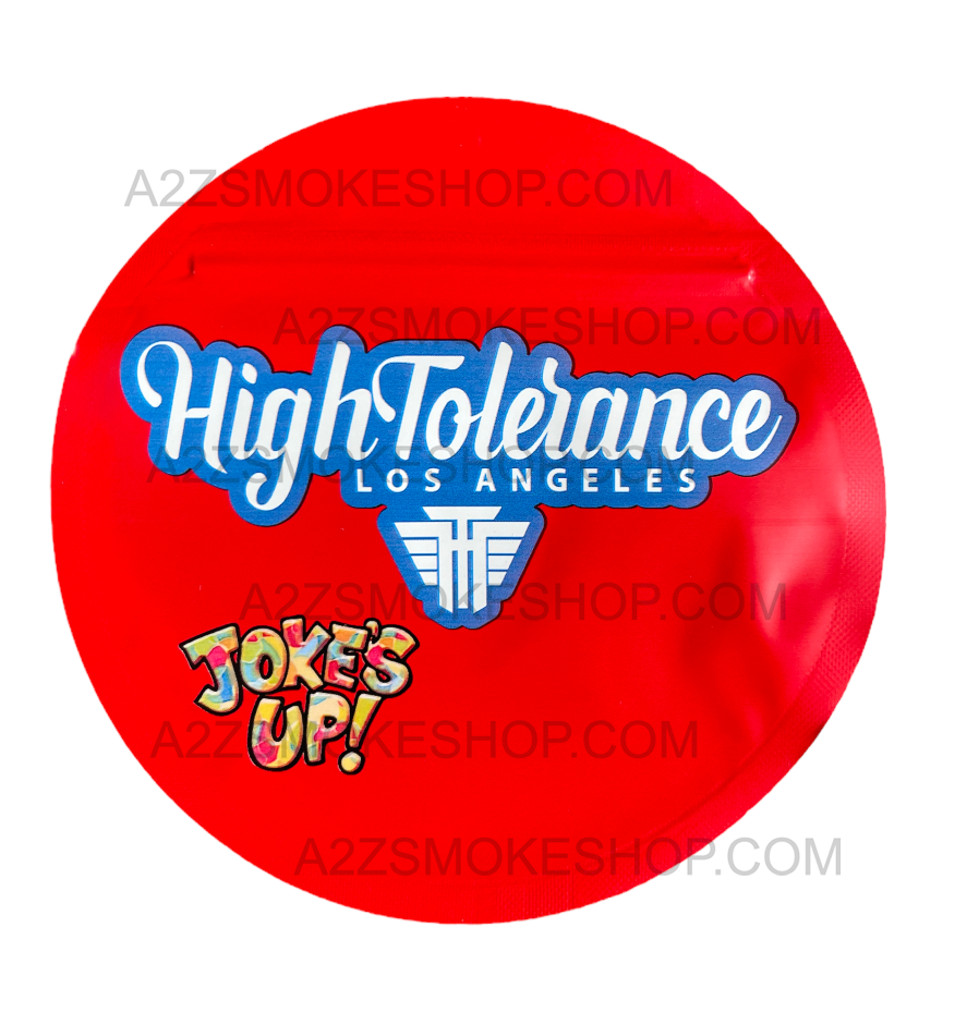 Jokes UP Lato Pop High Tolerance cut out Mylar zip lock bag 3.5G