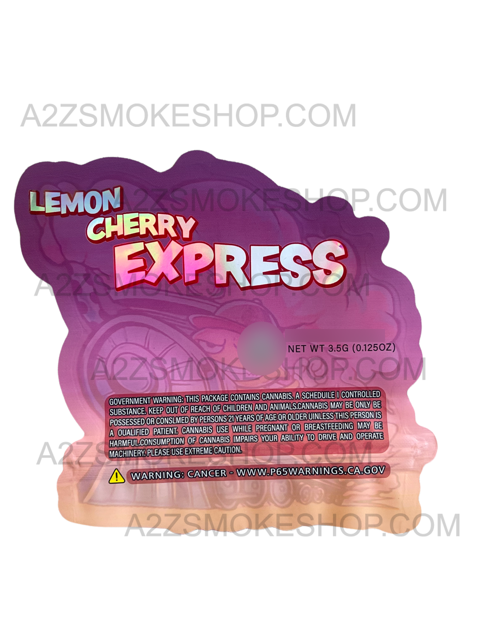 Lemon Cherry Express Cut out bag 3.5g Mylar bag-Packaging Only