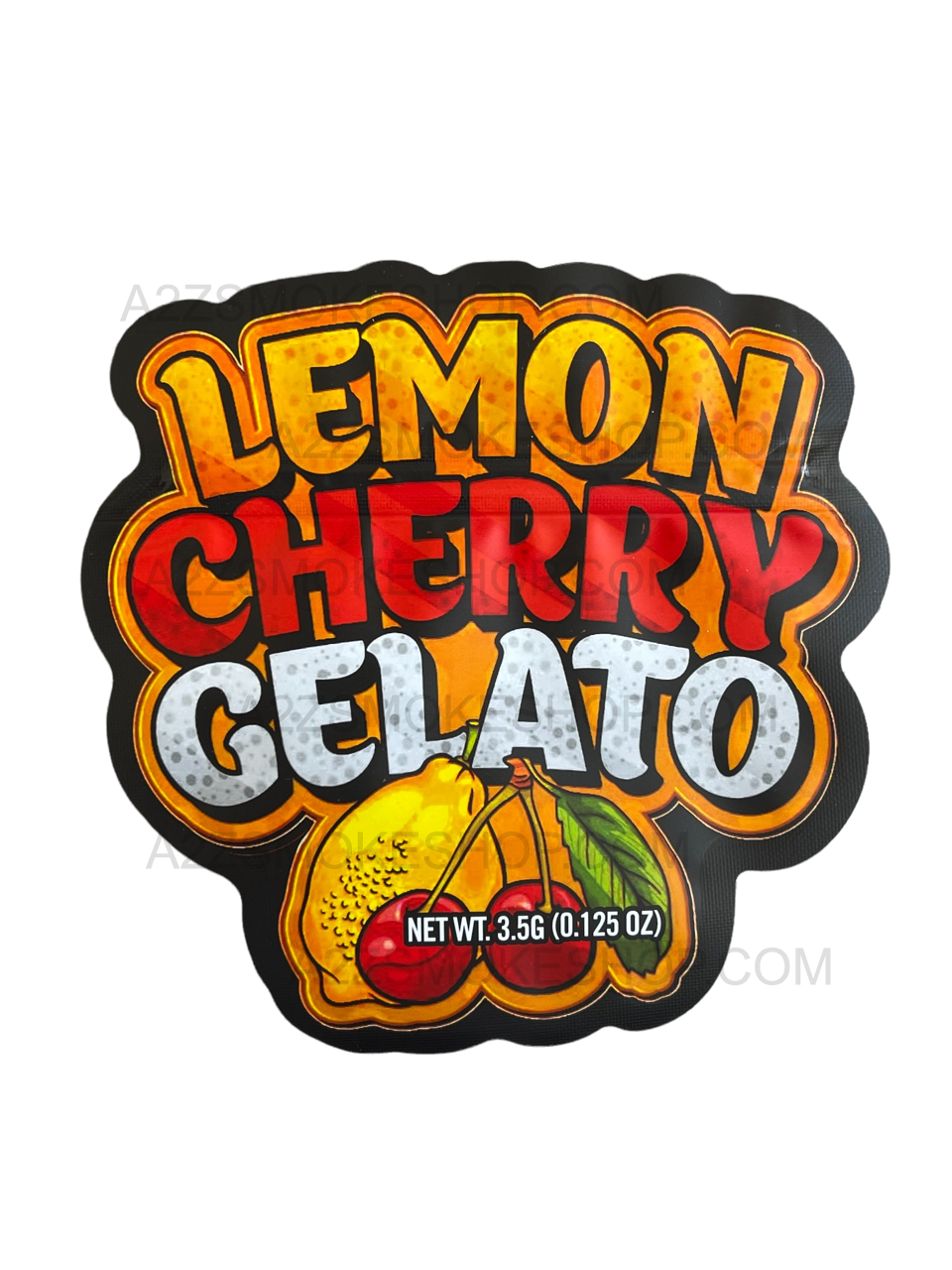 Lemon Cherry Gelato Cut Out Mylar Bags 3.5g Die cut