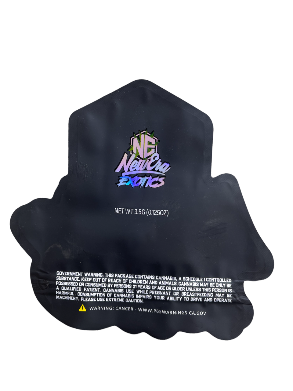 New Era Exotics cut out Holographic Mylar bag 3.5g