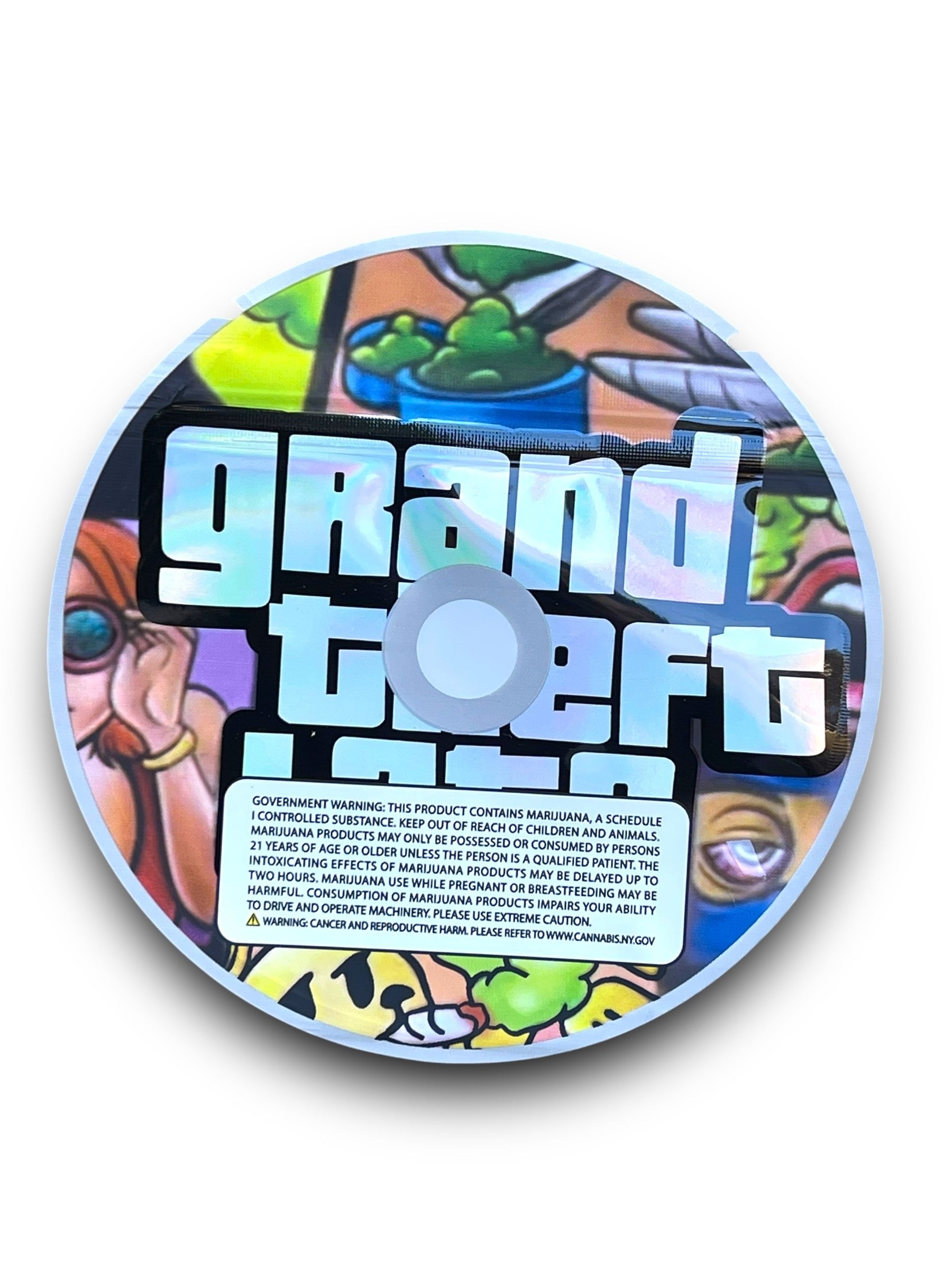 Play Station 2 Grand Theft Lato CD Cases with Mylar bags 3.5g