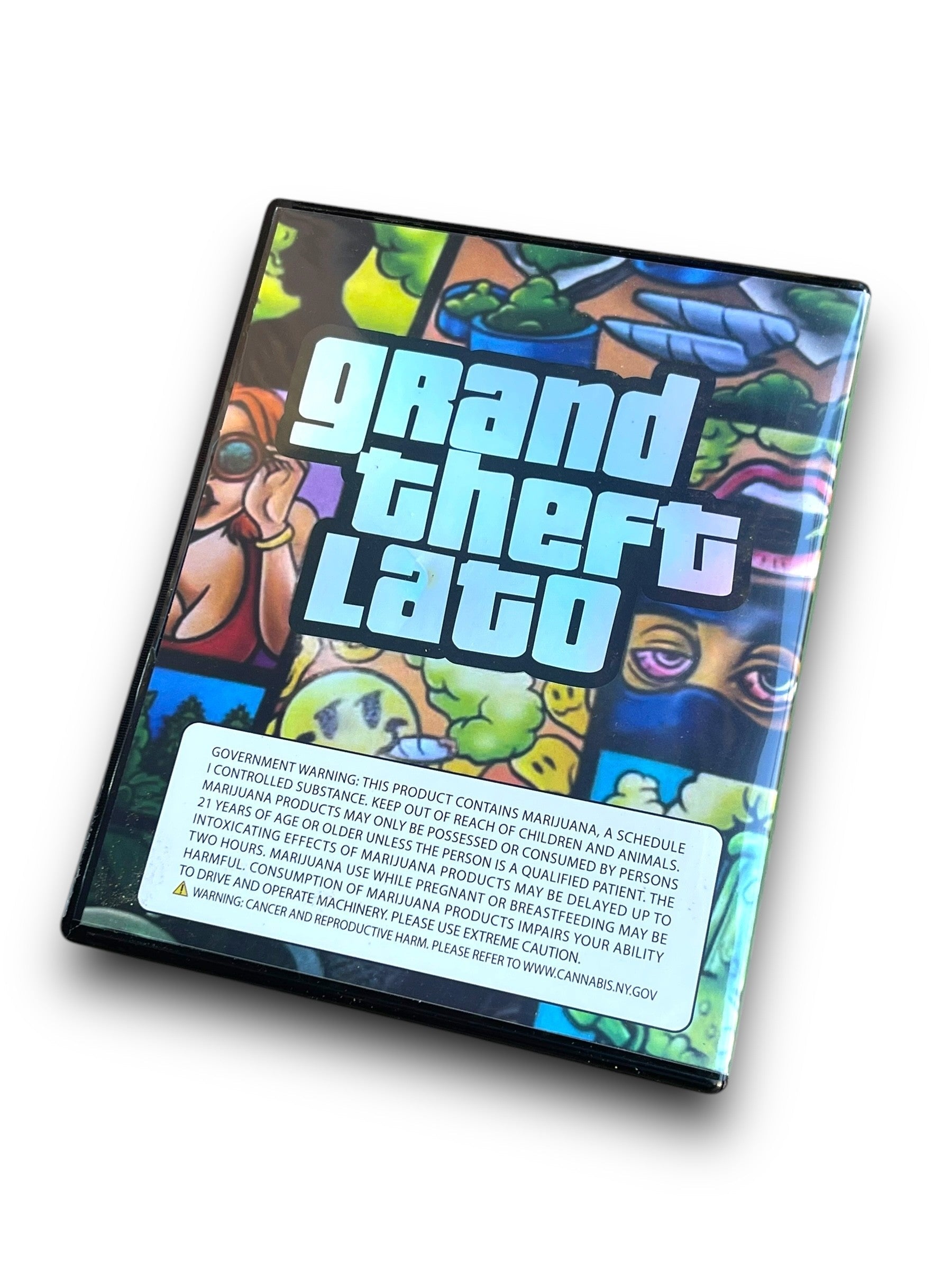 Play Station 2 Grand Theft Lato CD Cases with Mylar bags 3.5g