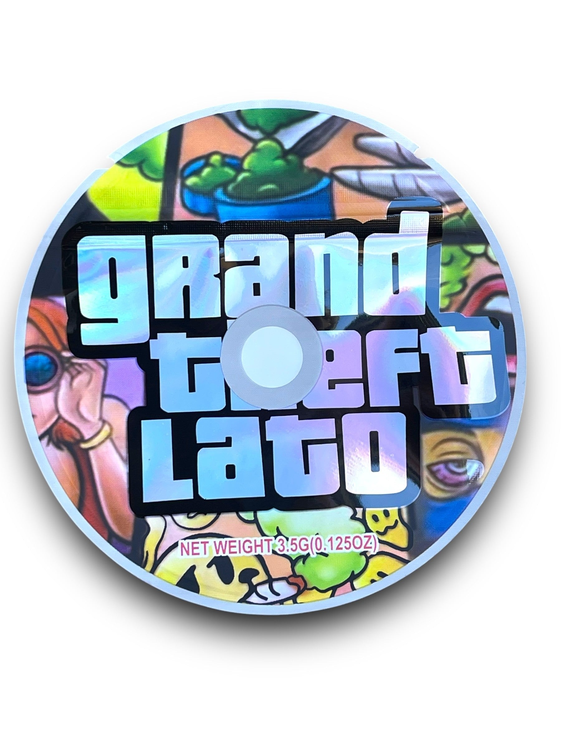 Play Station 2 Grand Theft Lato CD Cases with Mylar bags 3.5g