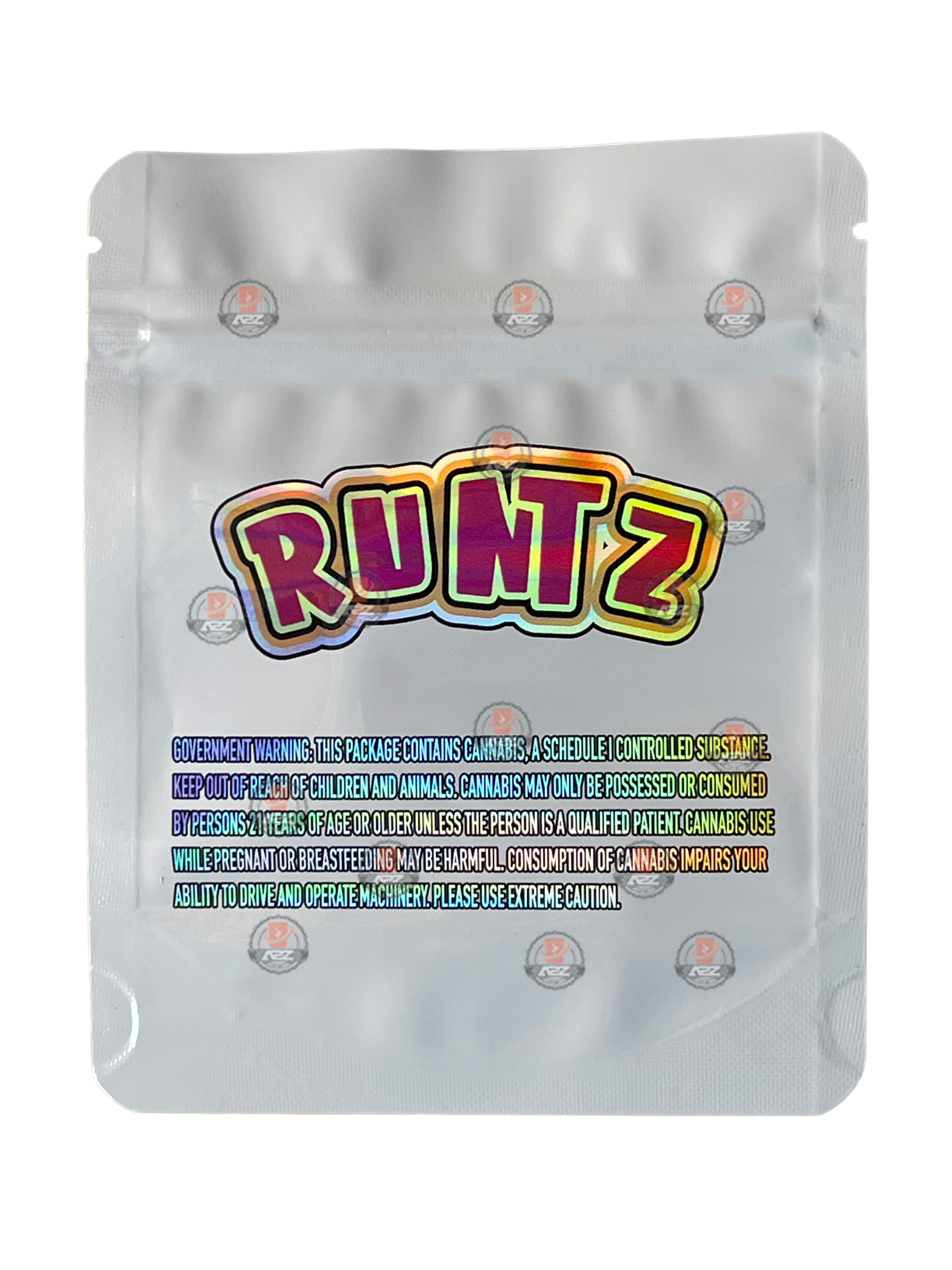 Rose Gold Runtz 3.5g Mylar Bag Holographic