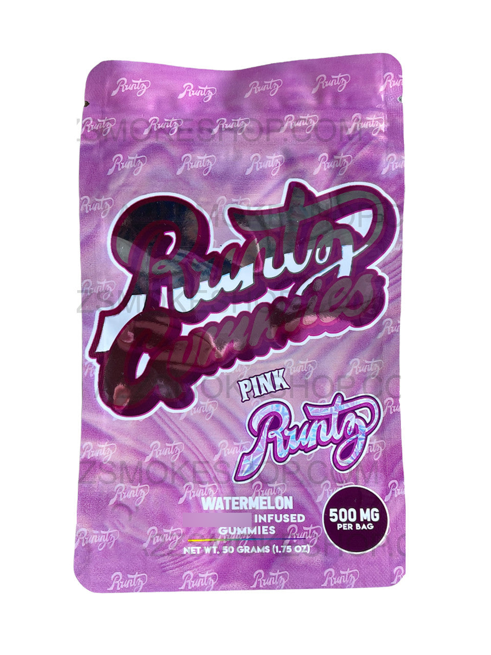 Runtz Gummies - Pink  Watermelon 500mg  Mylar Bag Packaging only