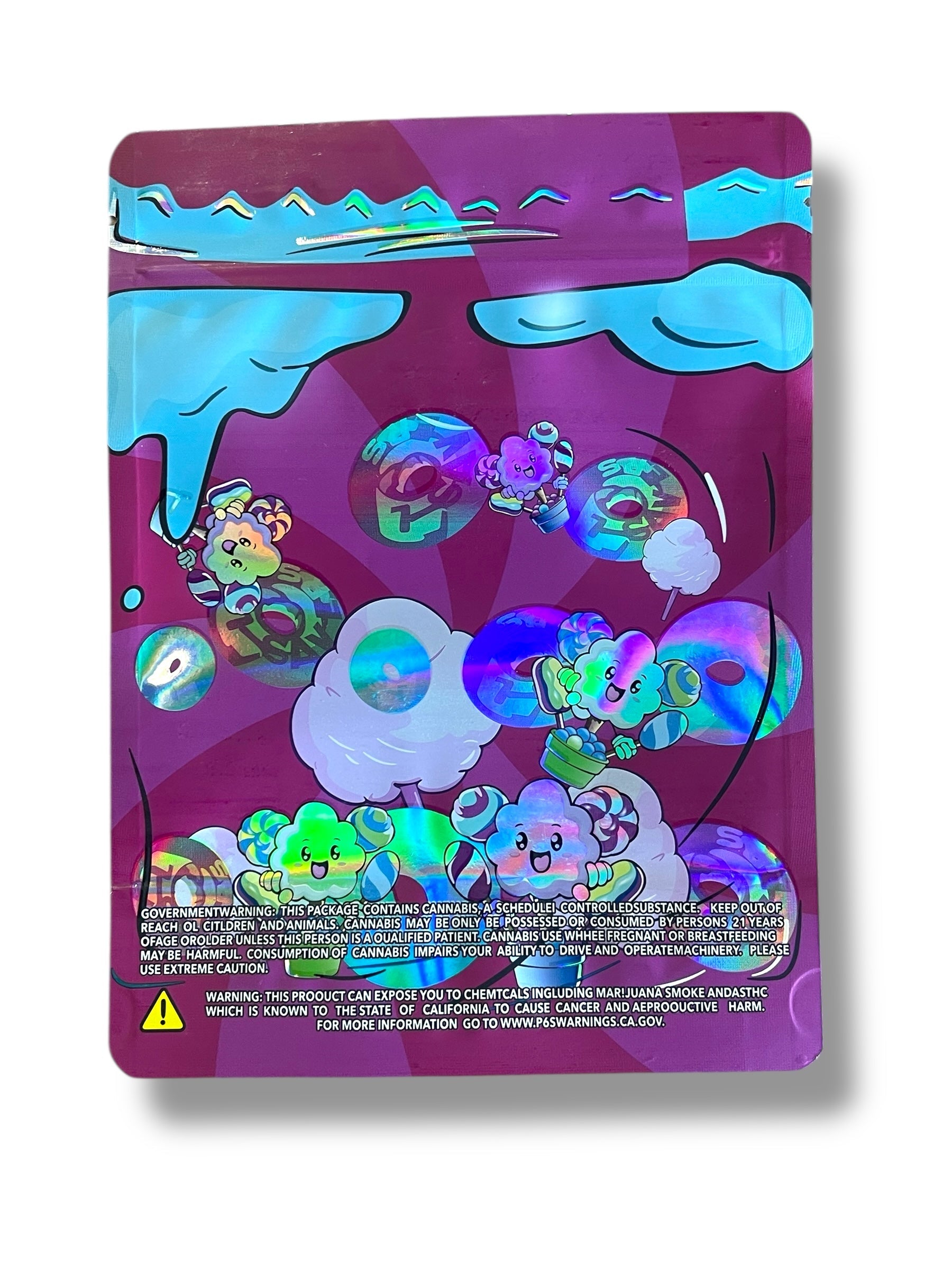 Cotton Candy 1 OZ  28G  empty Mylar bag 1 ounce (50 Count)