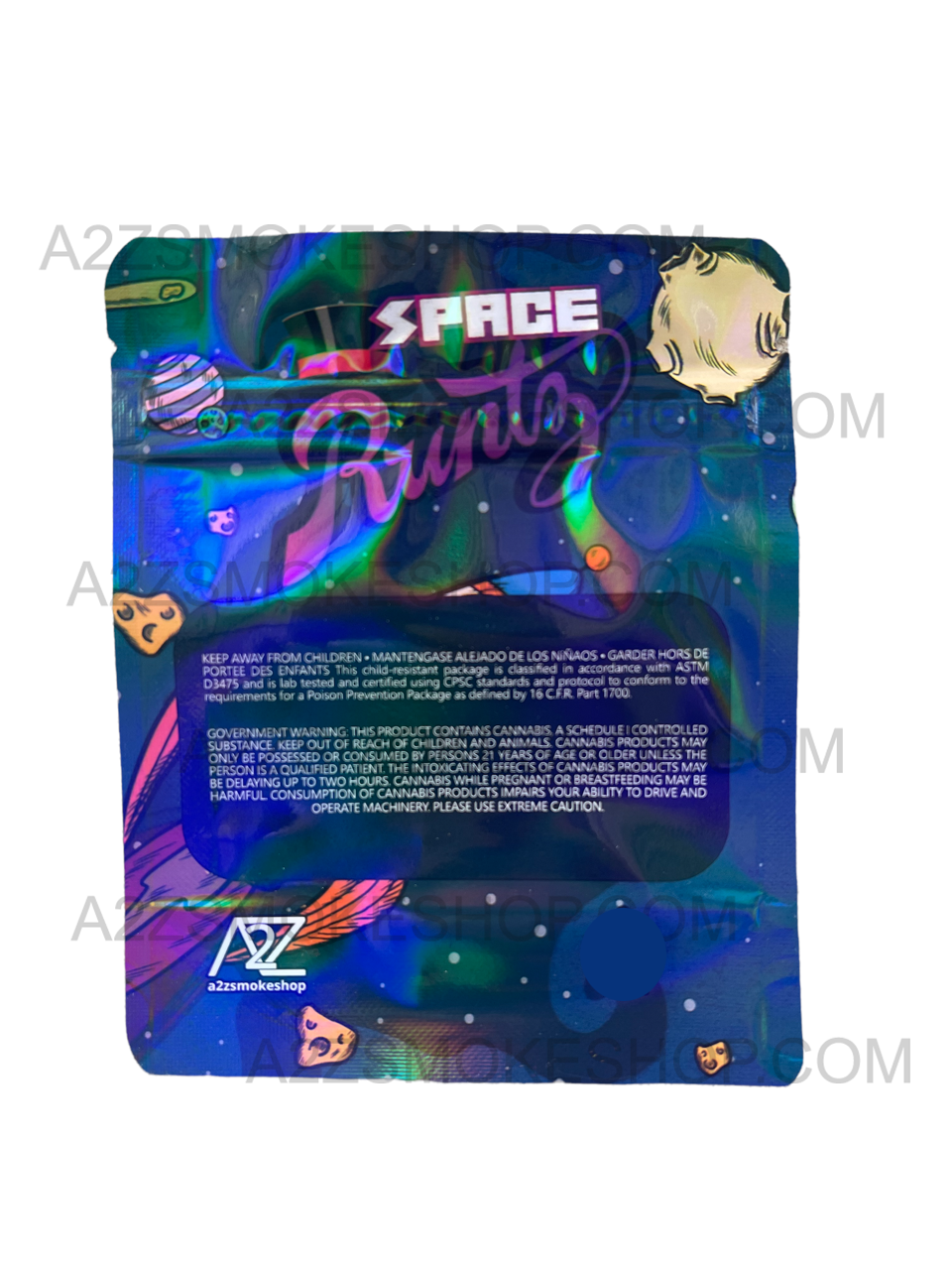 Black Unicorn-Space Runtz Holographic Mylar bag 3.5g