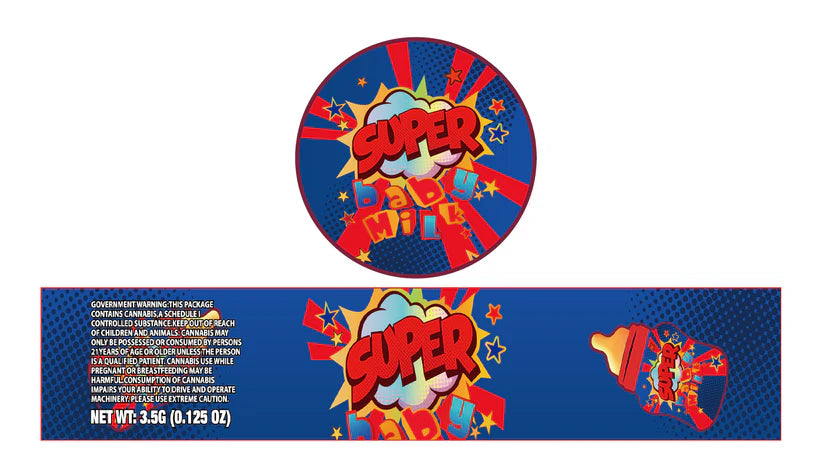 Glass Jar Stickers 3.5g Holographic stickers only