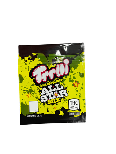 Trrlli All Star Mix puffs 600mg Mylar bags packaging only