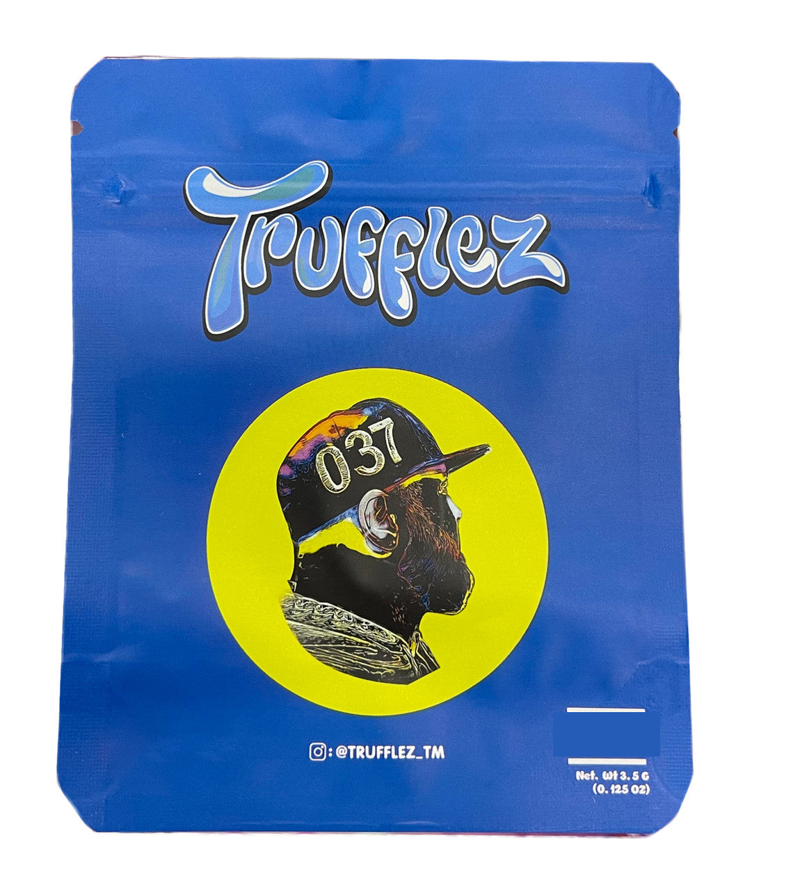 Trufflez 037 Mylar bag 3.5g Smell Proof Airtight Mylar Bag- Packaging Only