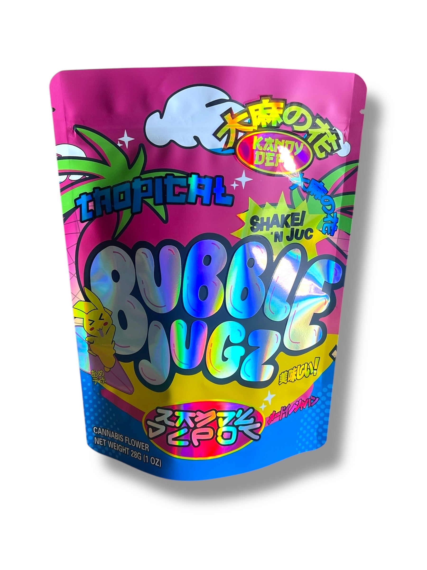 Kandy Depo Bubble Jugz 1 OZ  28G empty Mylar bag 1 ounce (50 Count)