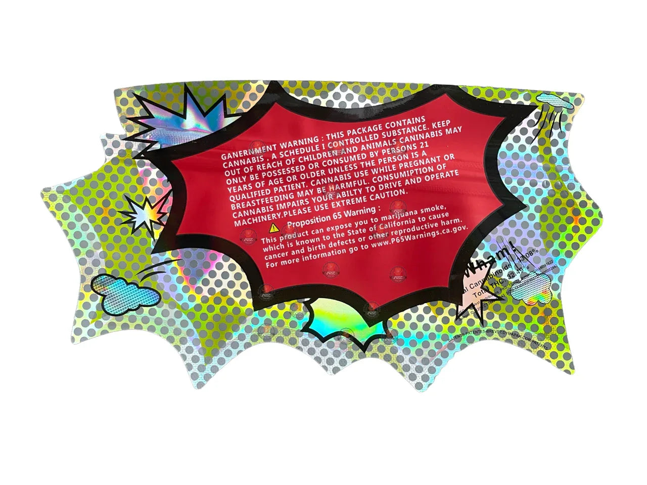 Lil Baby WHAM Pack - Cut Out Mylar Bags 3.5g Die Cut Holographic - Black Unicorn Hub