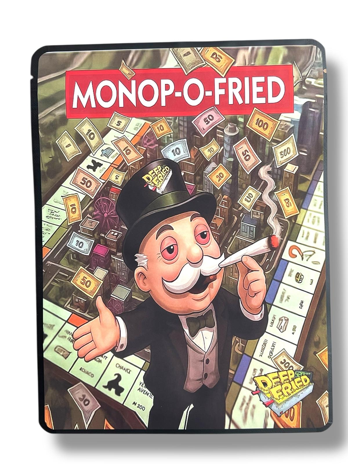 Deep Fried Mono-O- Fried Sticker Bag 1 OZ 28G empty Mylar bag 1-ounce