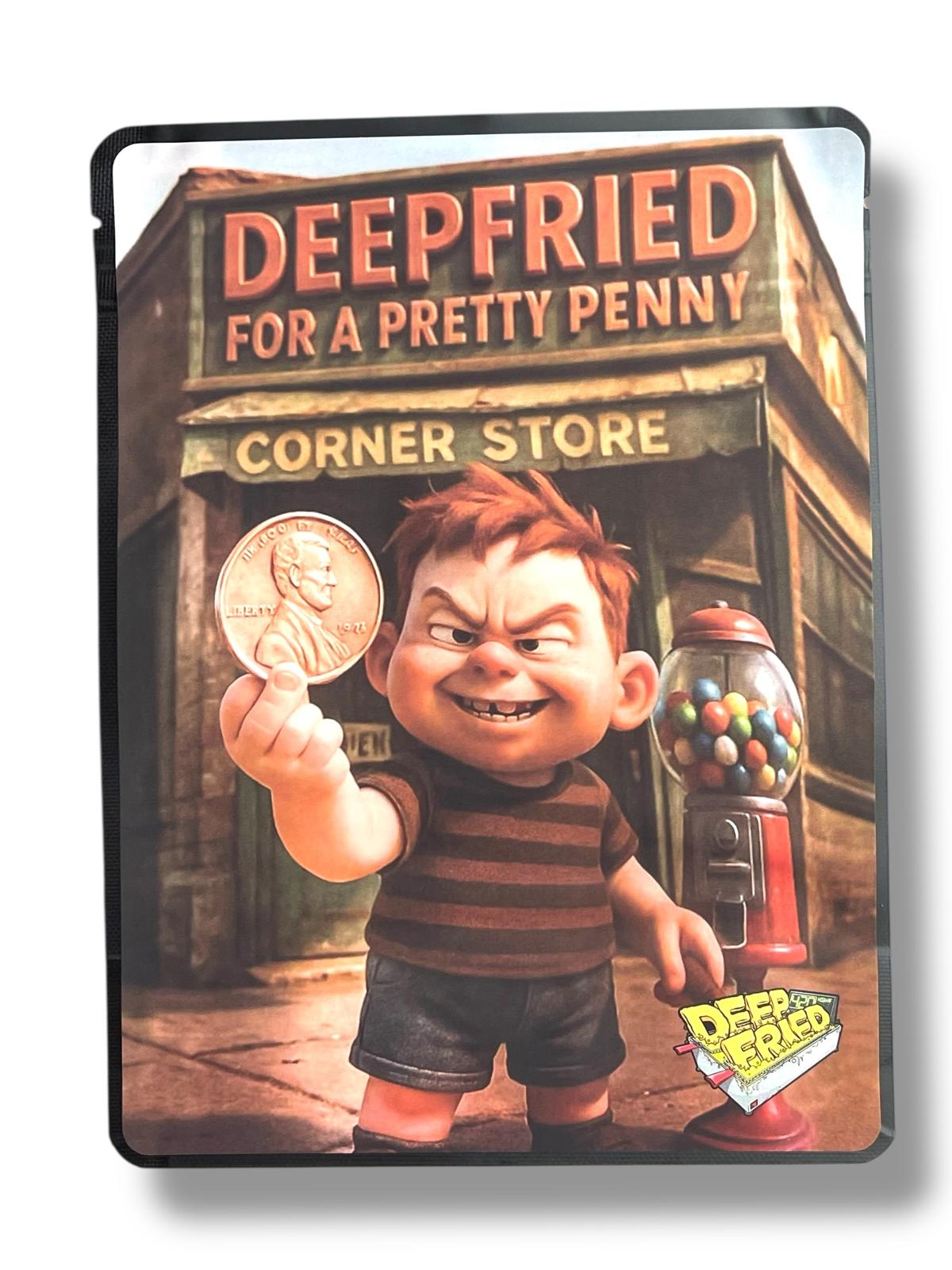 Deep Fried For A Pretty Penny Sticker Bag 1 OZ 28G empty Mylar bag 1-ounce