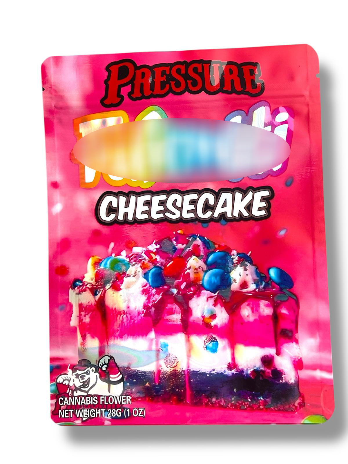 Pressure Cheescake 1 OZ  28G empty Mylar bag 1 ounce (50 Count)