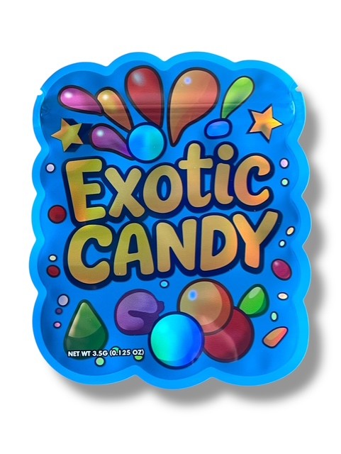 Exotic Candy Mylar Bag 3.5g shape bags