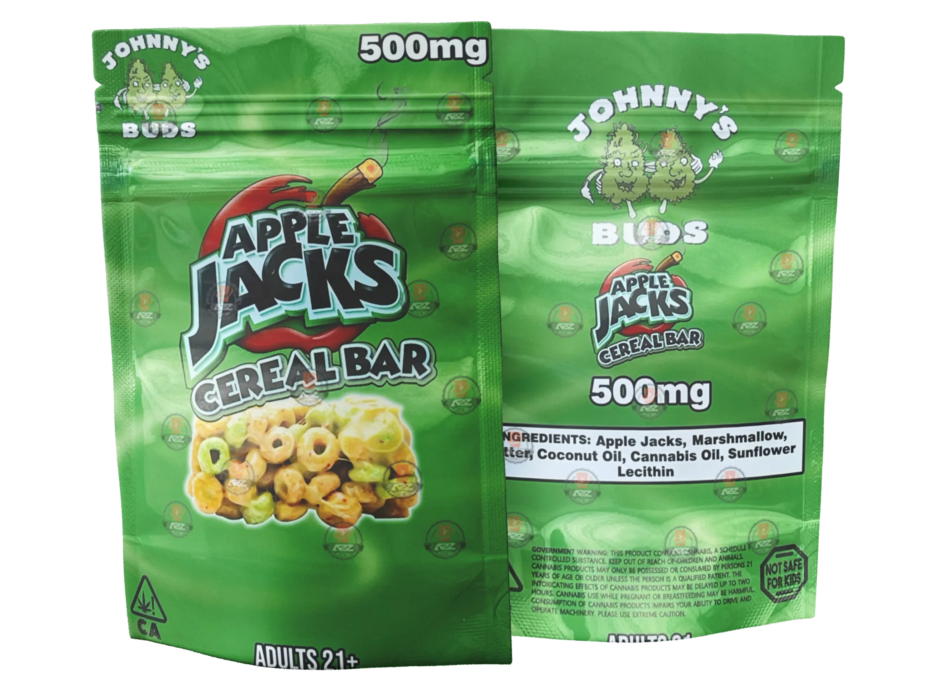 Apple Jacks Cereal Bar 500mg Mylar bags -Empty Packaging Only - Black Unicorn Hub