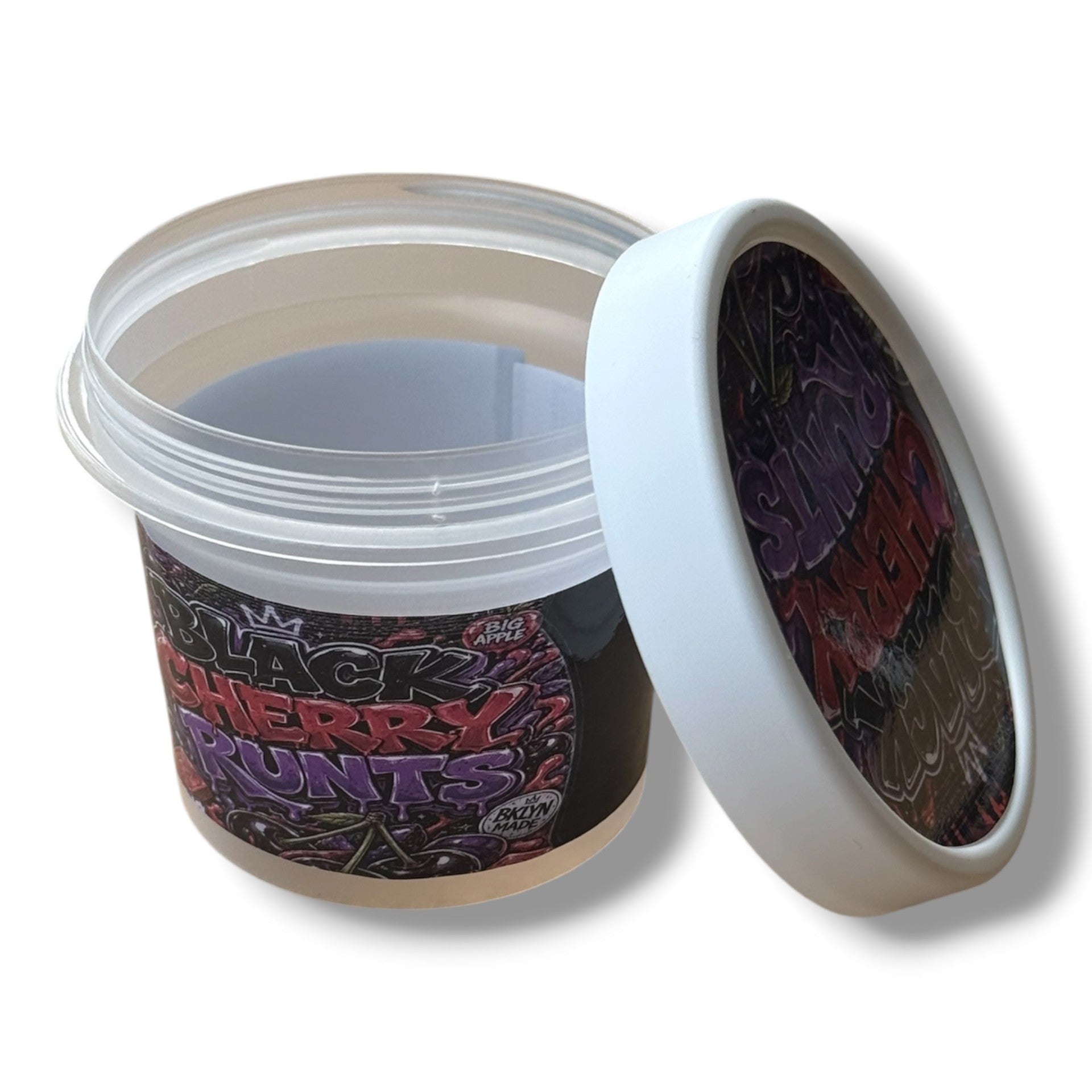 Black Cherry Runts Ice Cream Style 3.5G Plastic Jars with Display Boxe