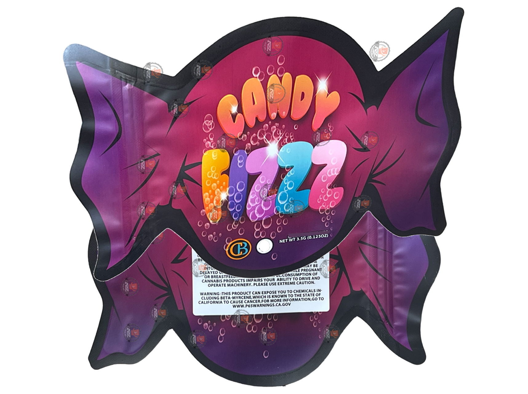 Candy Fizzz 3.5G Mylar Bag - Cut out Mylar zip lock bag