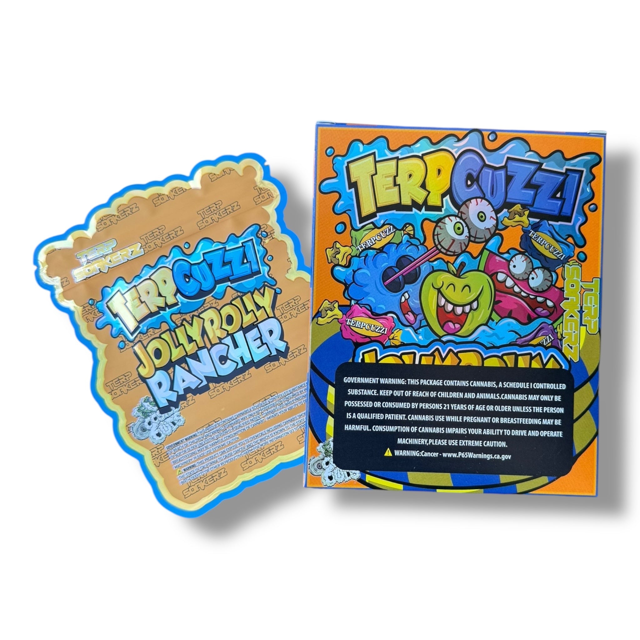 TerpCuzzi  Mylar Bags with Boxes 3.5g Box Packaging