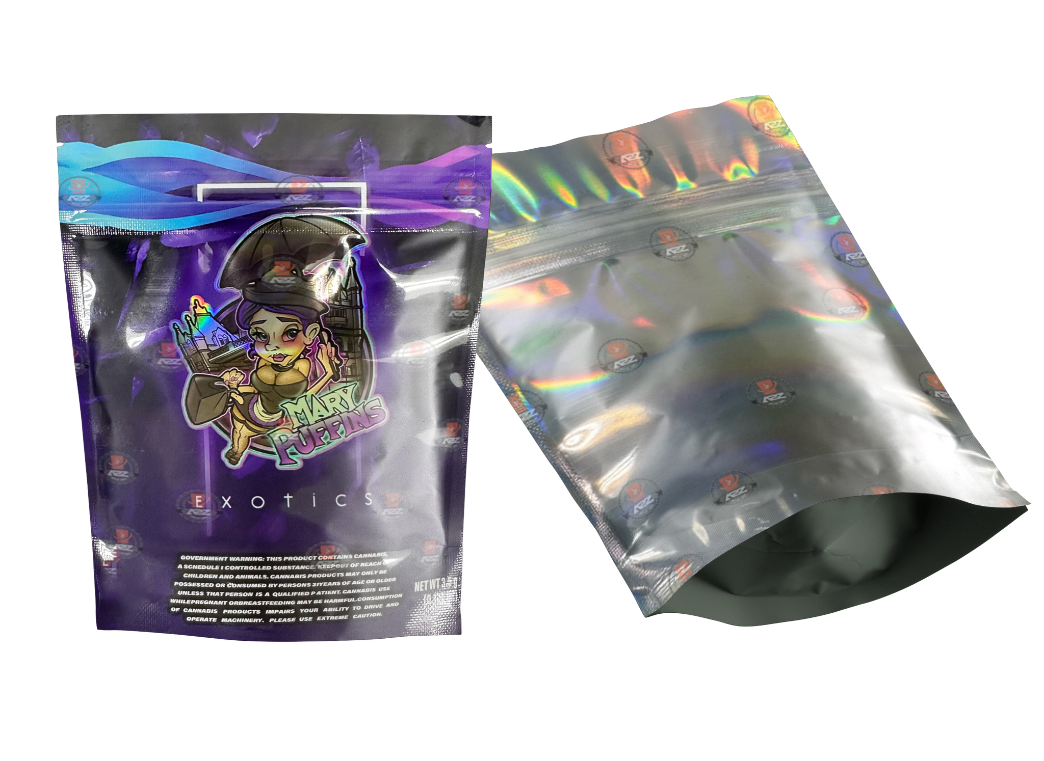 Mary Puffin Mylar bags 3.5g Packaging Only