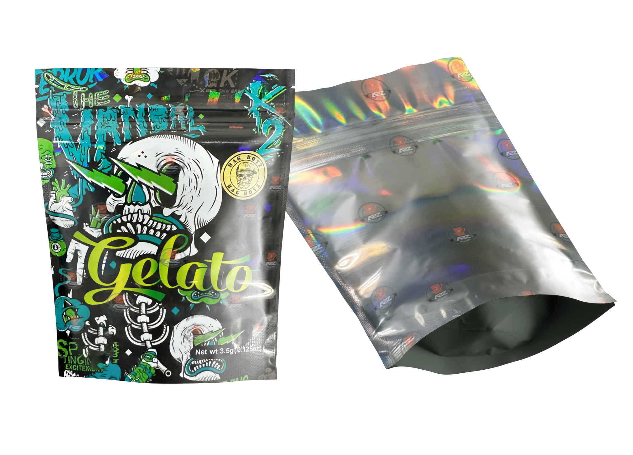 Gelato Vandal K2 Mylar bags 3.5g Packaging Only