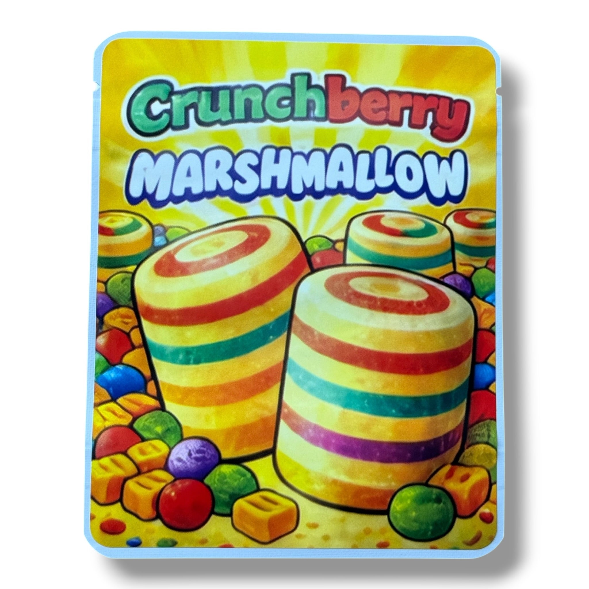Sprinklez Crunchberry Marshmallow 3.5G Mylar sticker Bags -With stickers and label