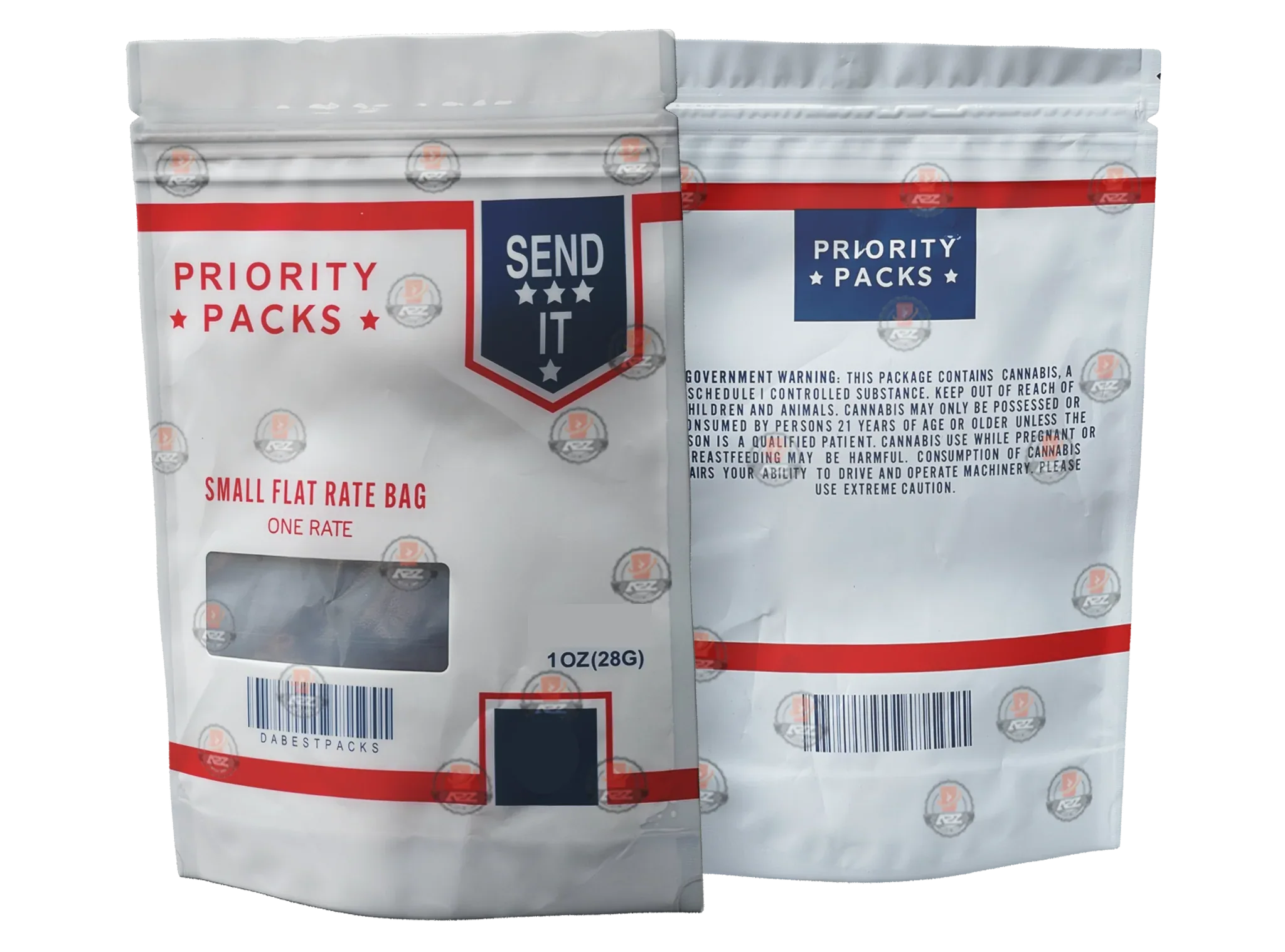 Priority Mylar bag 3.5g Smell Proof Airtight Mylar Bag