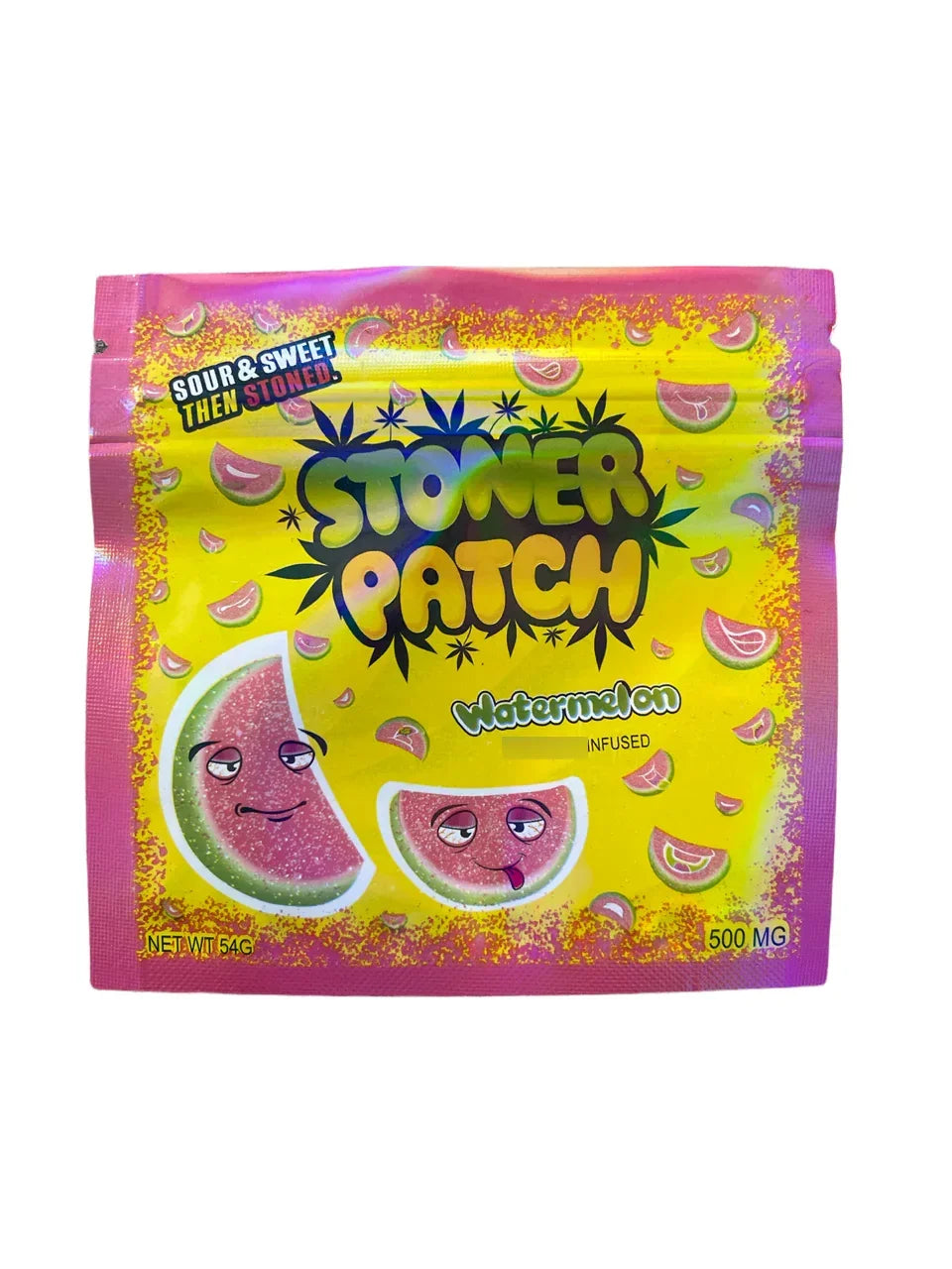 Stonner Patch Watermelon Gummies 500mg Mylar bags -PACKAGING ONLY - Black Unicorn Hub