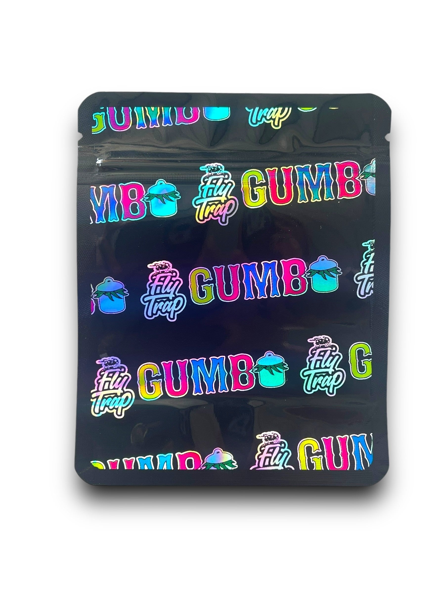 Pure Gumbo 3.5g Mylar Bag Holographic Fly Trap 914 Exotics