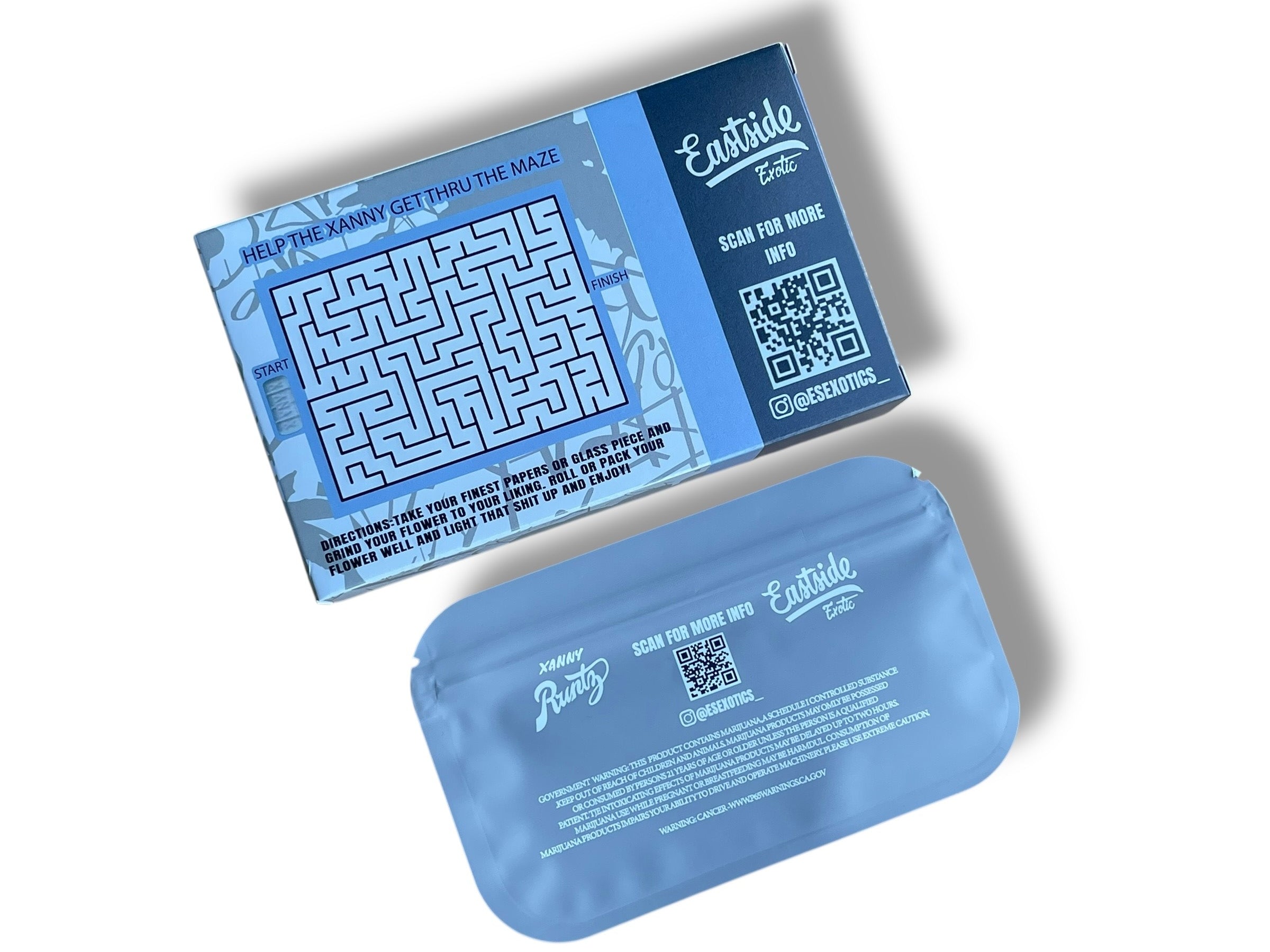 Xanny Runtz Mylar Bags with Boxes 3.5g Box Packaging Eastside Xanax