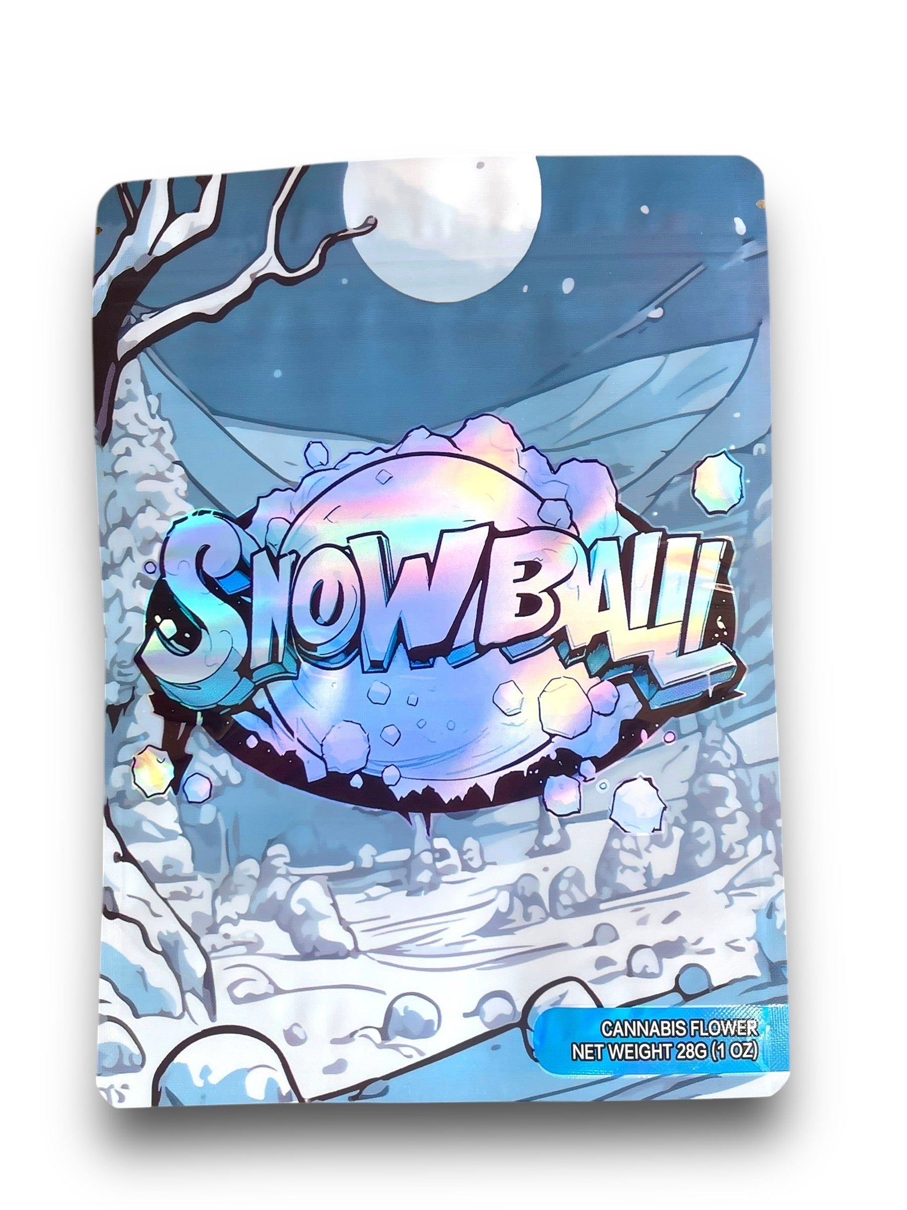 Snowball 1OZ 28G Mylar Bag (50 Count)