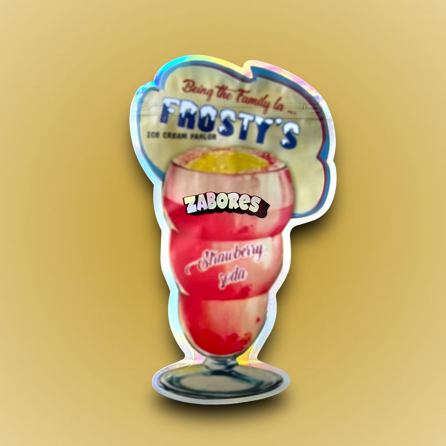 Frosty's Zabores Strawberry Soda 3.5g Mylar Bag Ice Cream Pahlor