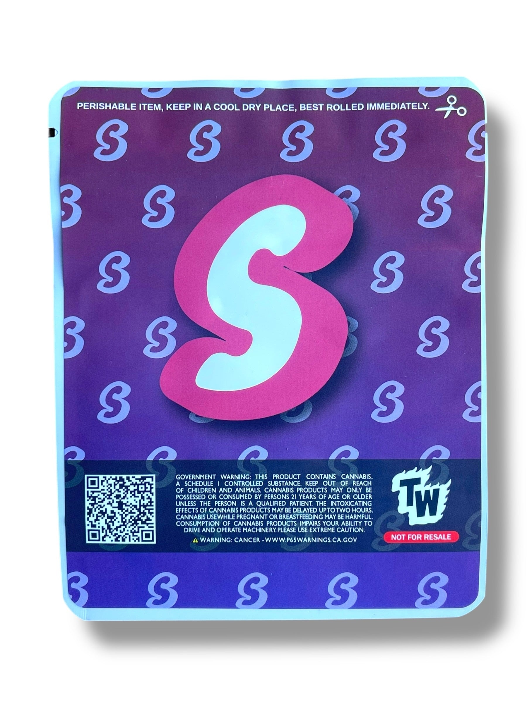Sprinklez Wild Berry Parfait 3.5G Mylar Bags -With stickers and label