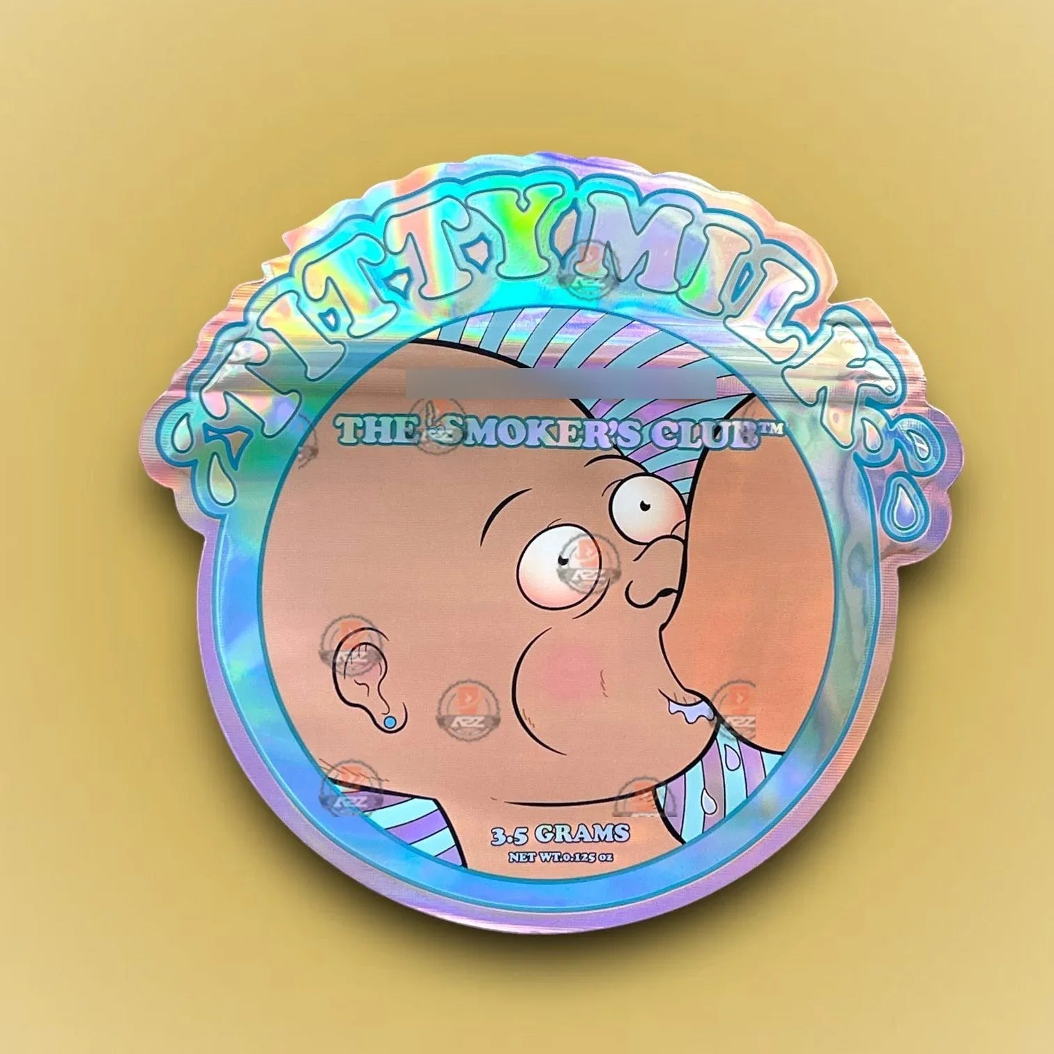 Titty Milk 3.5g Mylar Bag Holographic The Smokers Club - Black Unicorn Hub