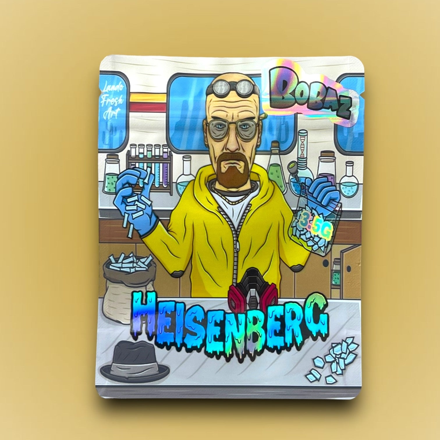 Bobaz Heisenberg 3.5G Mylar Bags Holographic
