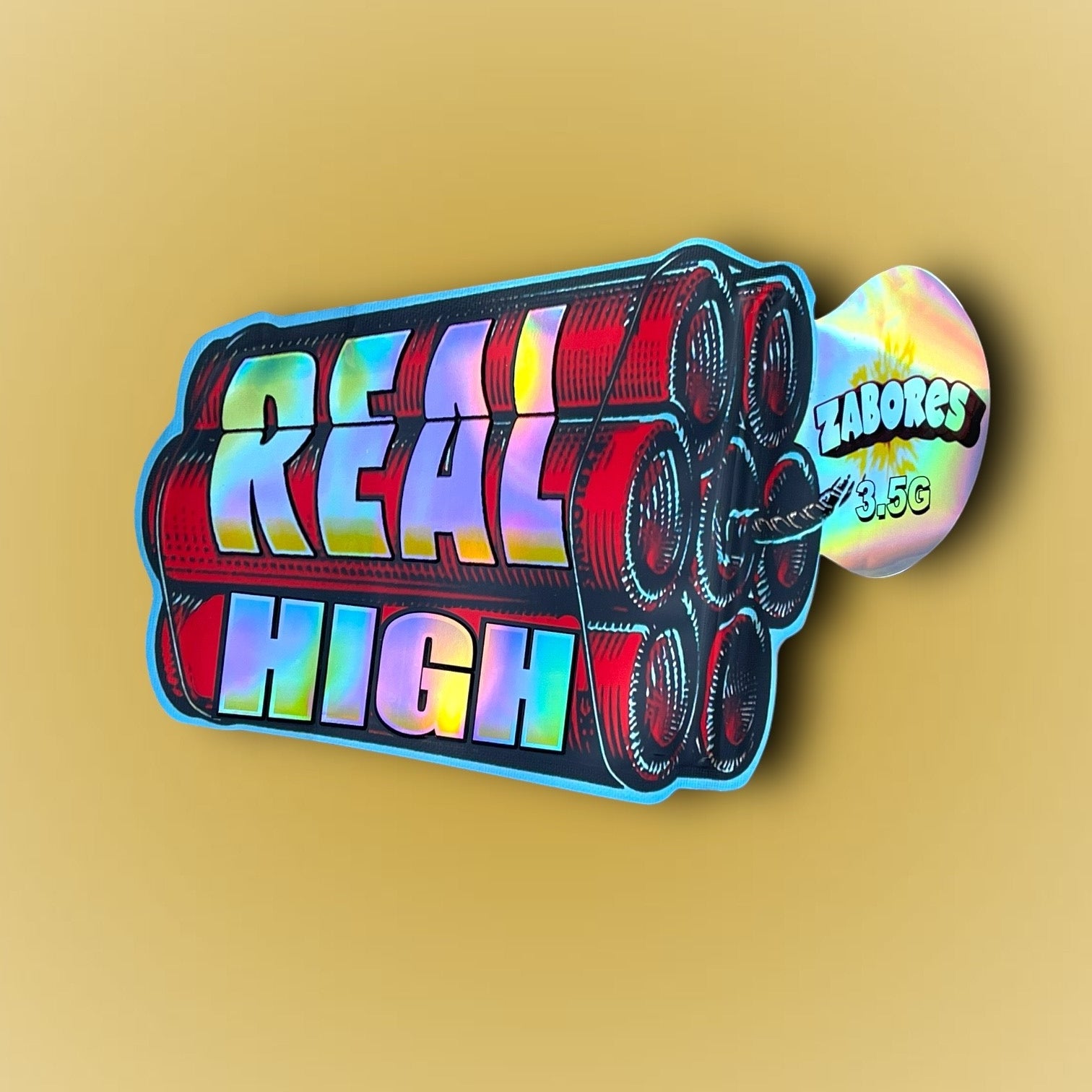 Real High Zabores 3.5g Mylar Bag Holographic