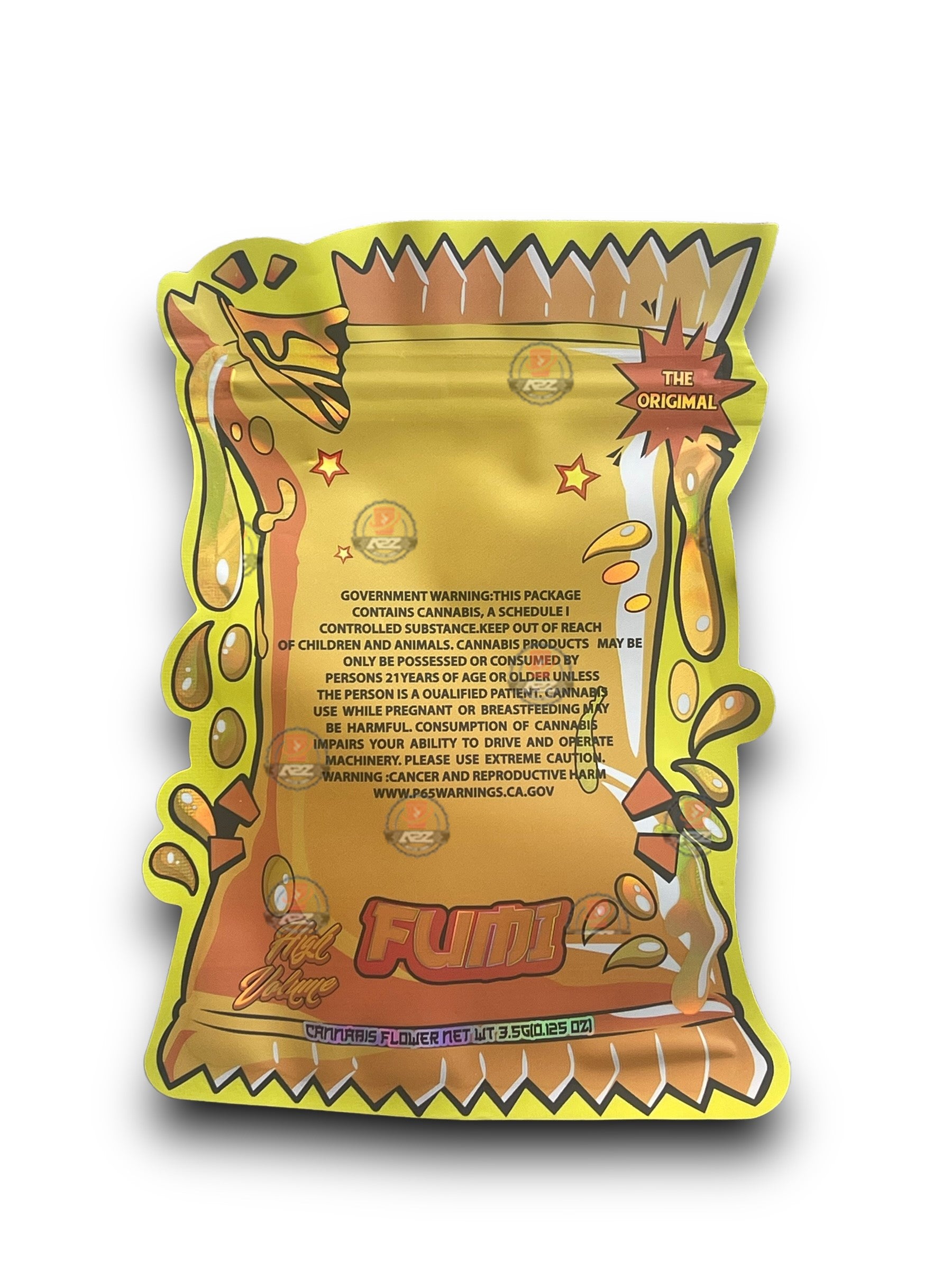 Fumi Duck Sauce cut out Mylar Bags 3.5g Die Cut Holographic Fumi New version