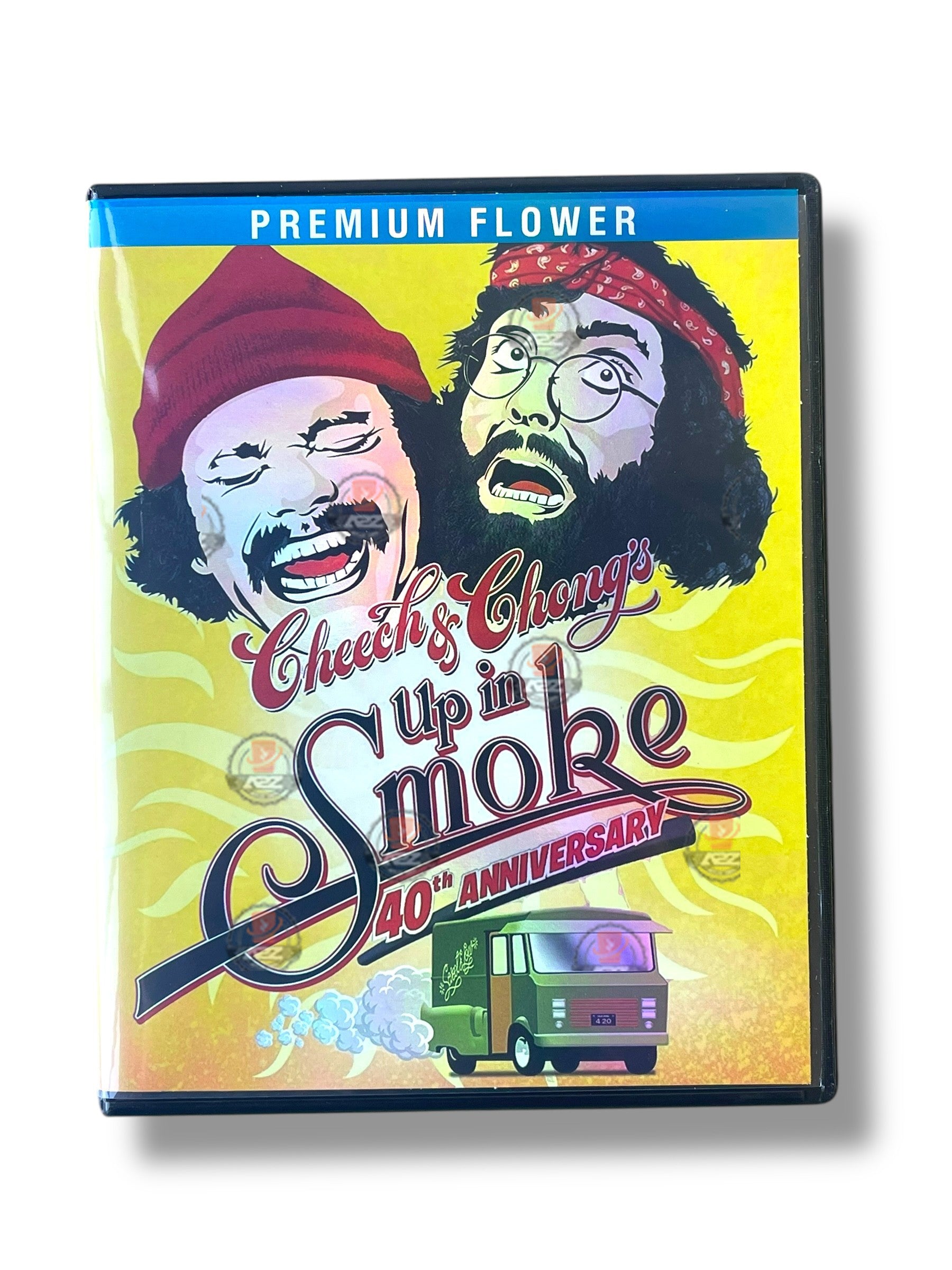 Cheech & Chong's Up in Smoke CD Cases with Mylar bags 3.5g