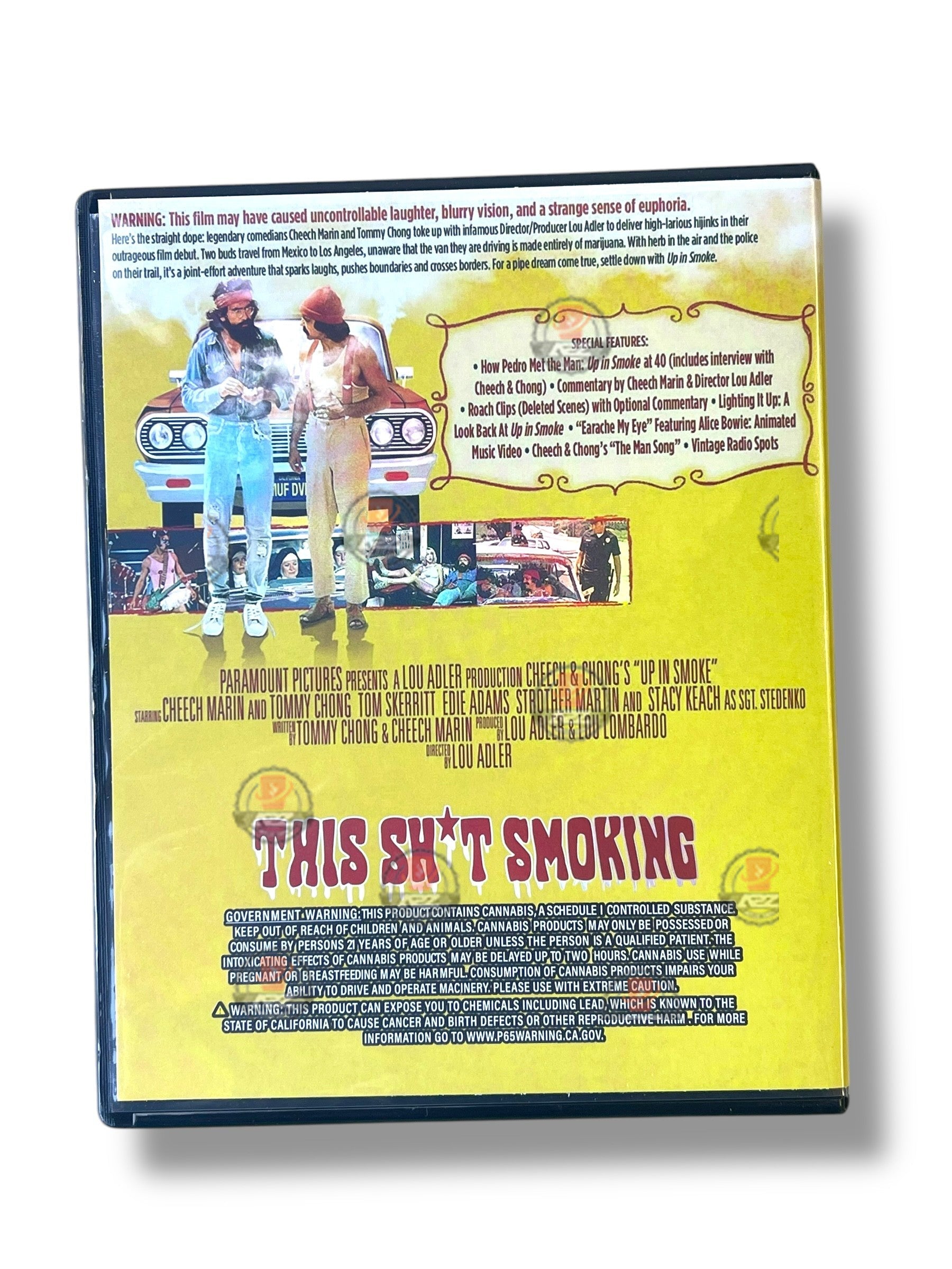 Cheech & Chong's Up in Smoke CD Cases with Mylar bags 3.5g