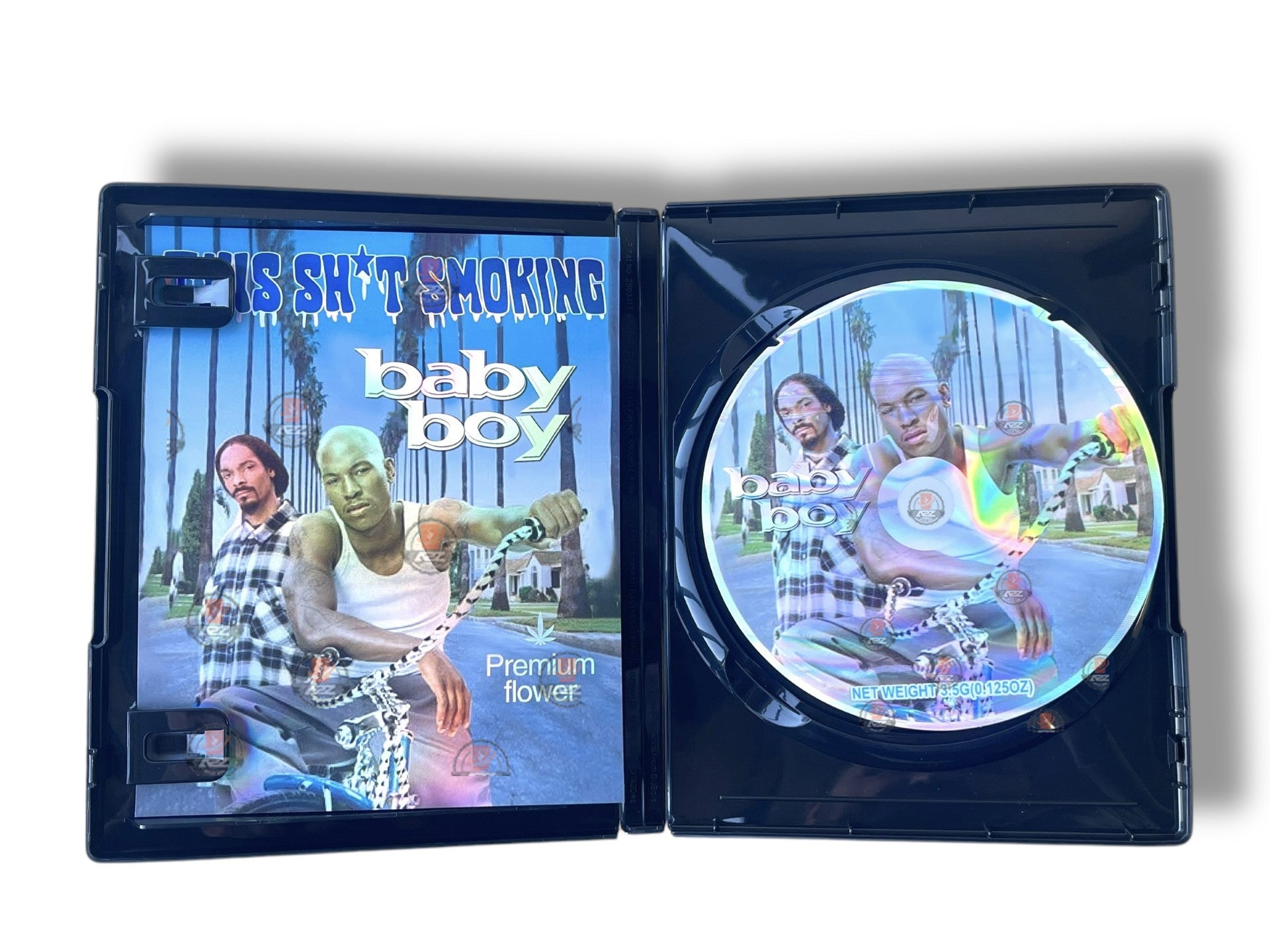 Baby Boy CD Cases with Mylar bags 3.5g