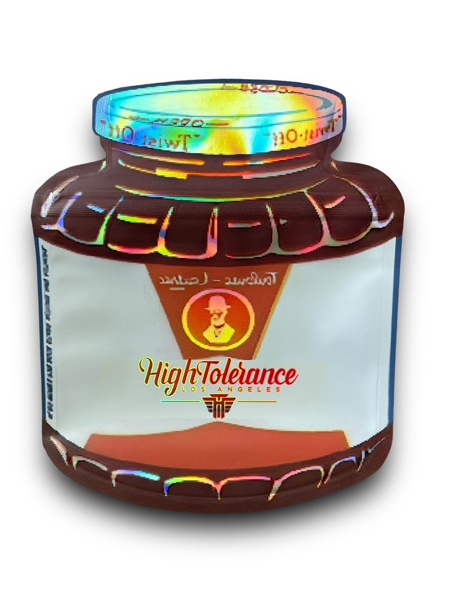 High Tolerance Twist Off 3.5G Mylar Bags Holographic