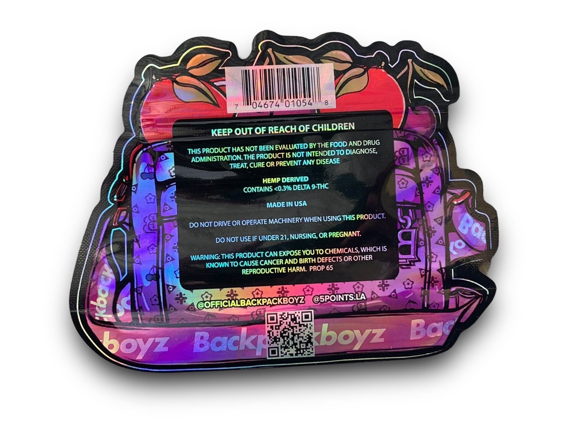 Backpack Boyz Black Cherry Gushers 3.5G Myar Bag