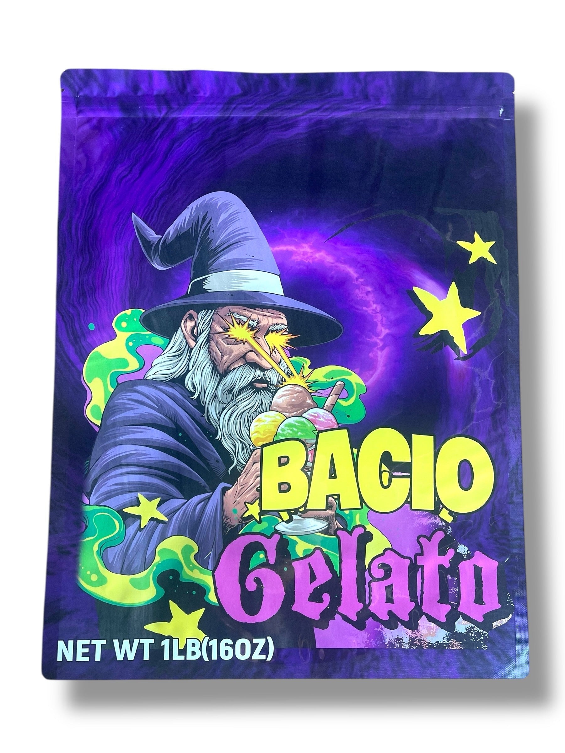 Bacio Gelato Mylar Bag (Large) 1 LBS - 16OZ (454g)