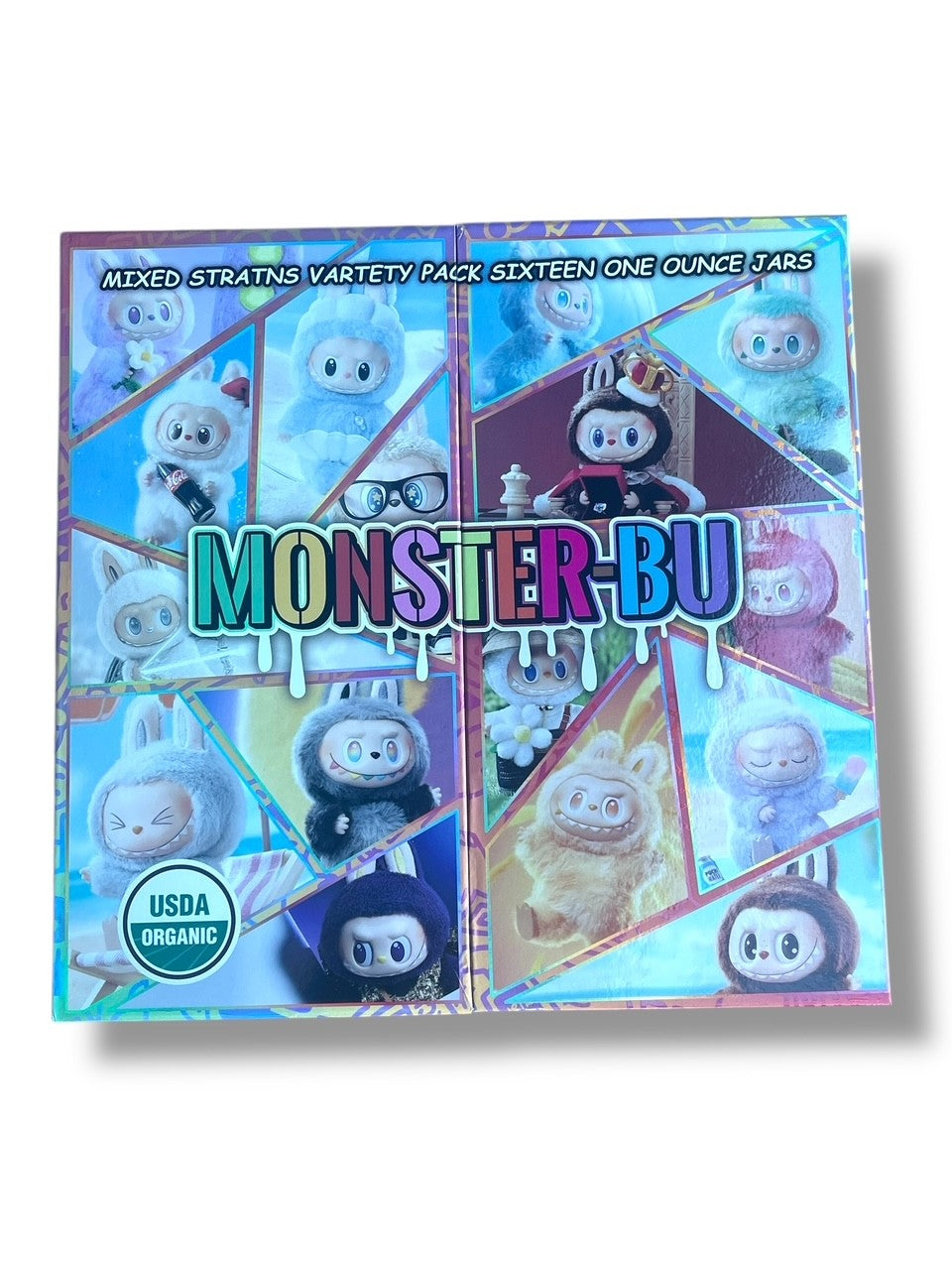 Monster BU Variety Pack 16-1oz Jars in a box