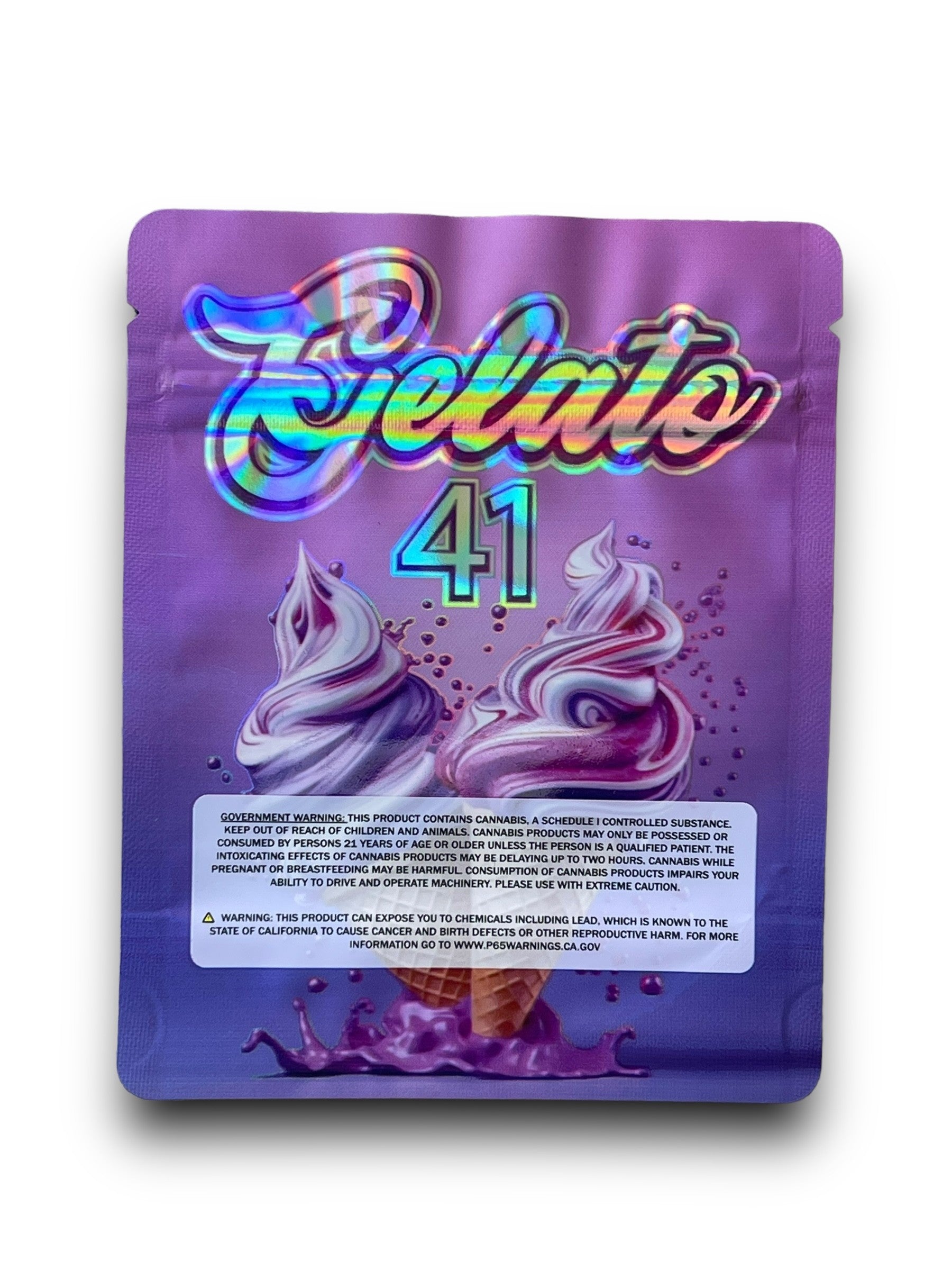 Gelato 41 3.5G Mylar Bags Holographic