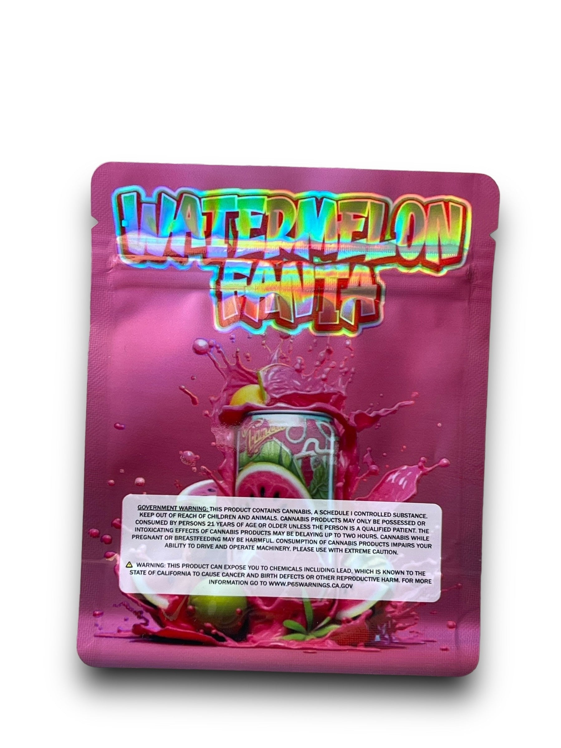 Watermelon Fanta 3.5G Mylar Bags Holographic